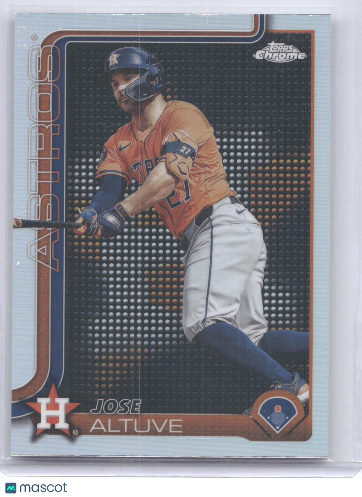 2025 Topps Chrome Jose Altuve #77 Lightboard Logo
