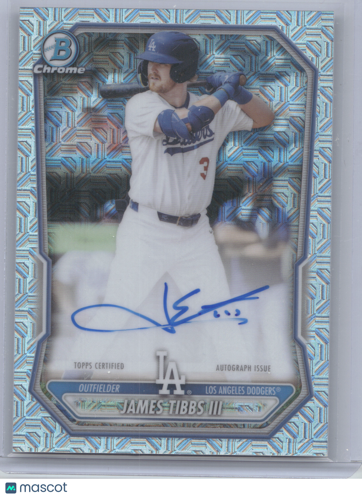 2026 Bowman Chrome Mega Autograph James Tibbs III #BMA-JT Mojo Refractor