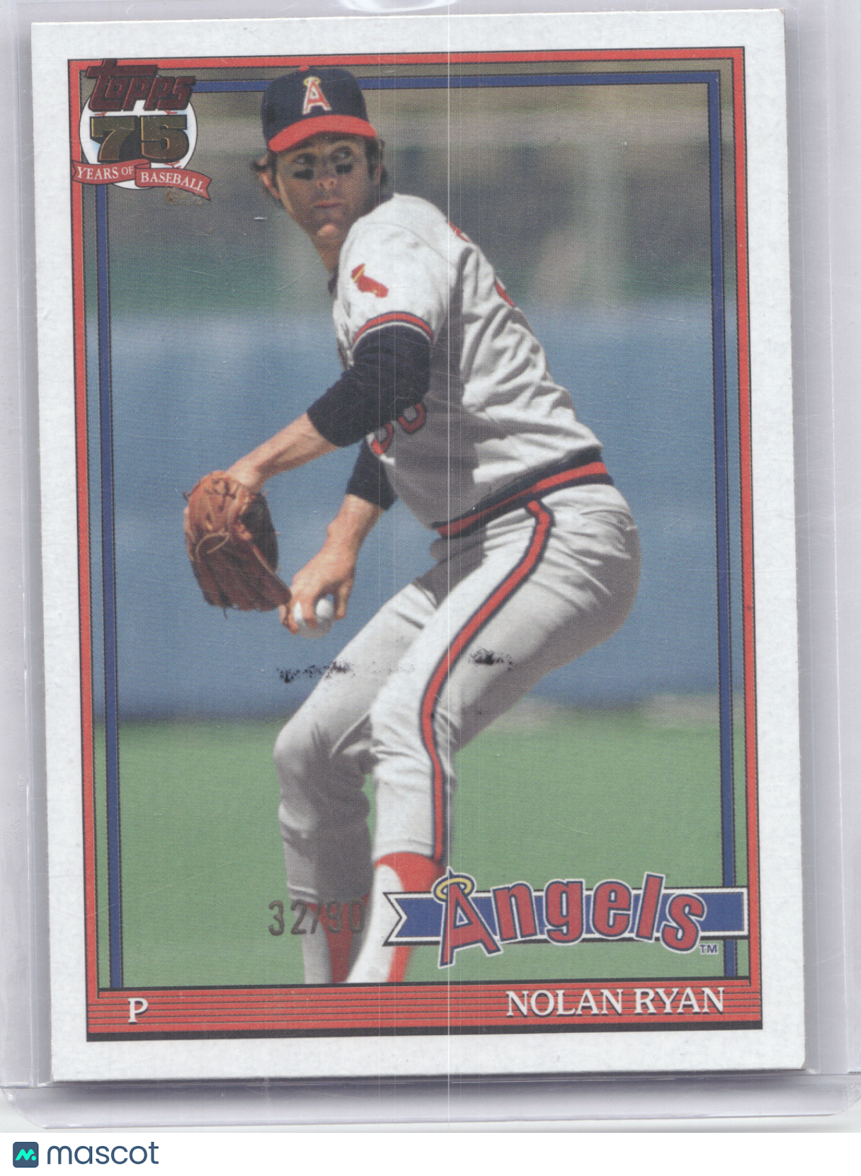 2026 Topps 1991 Baseball Nolan Ryan #91B2-36 32/90