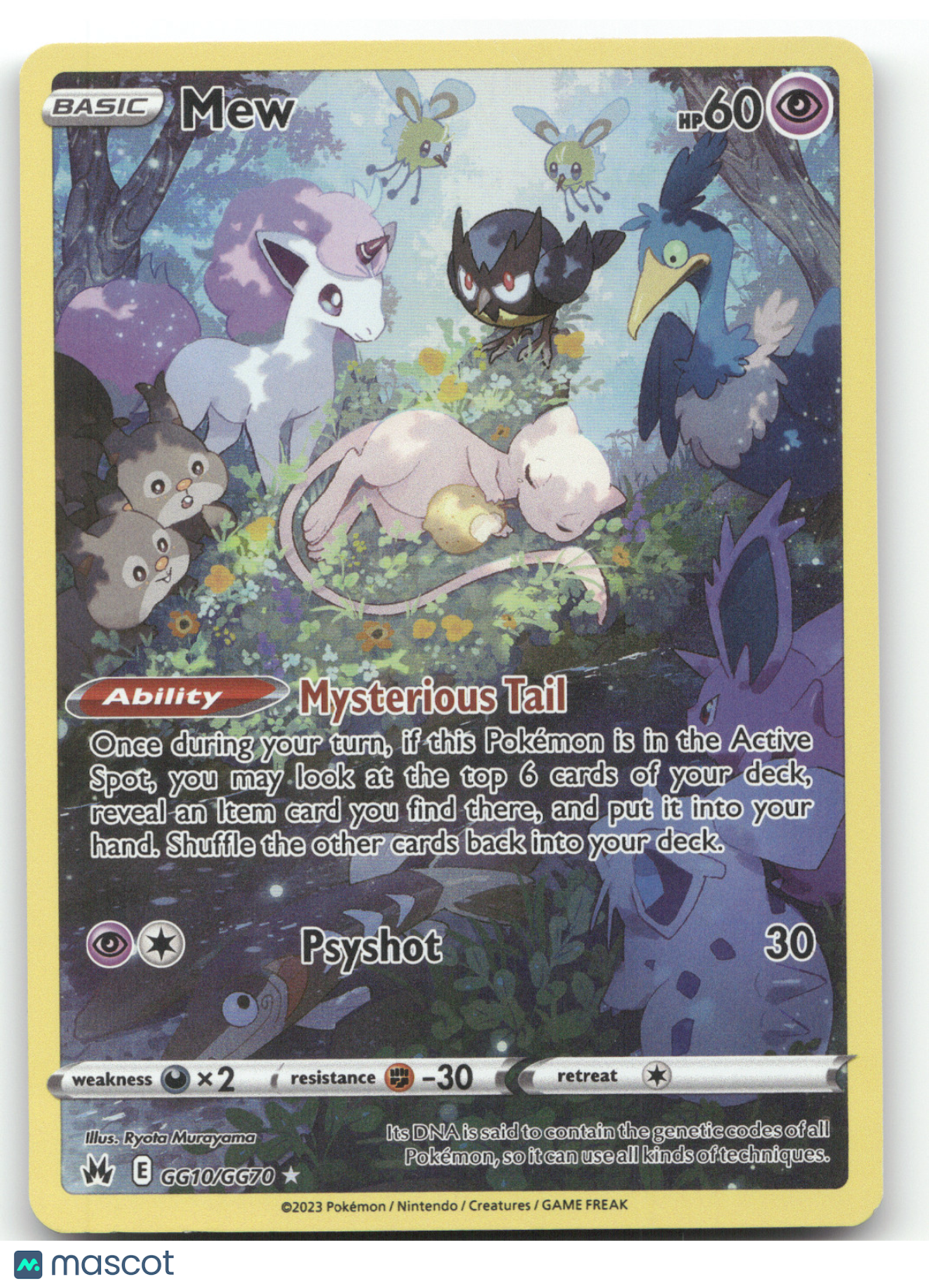 2023 Crown Zenith Mew Holo Rare #GG10/GG70