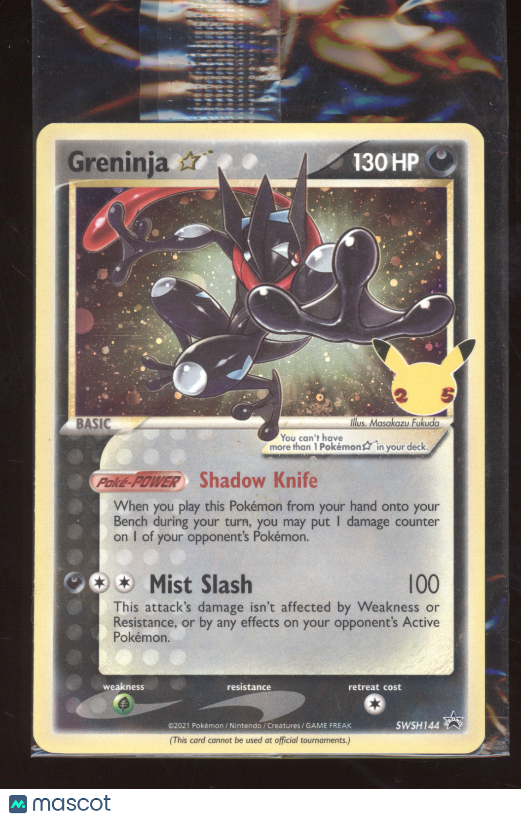 2021 Celebrations Greninja Black Star Promo #SWSH144