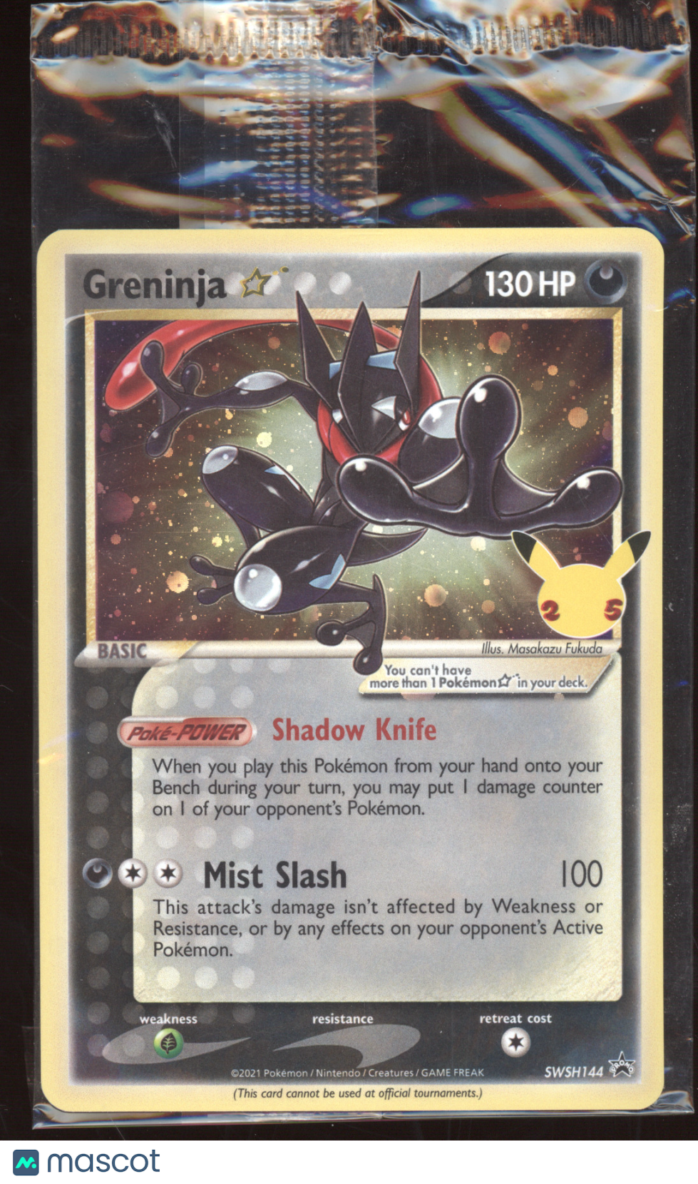 2021 Celebrations Greninja Black Star Promo #SWSH144
