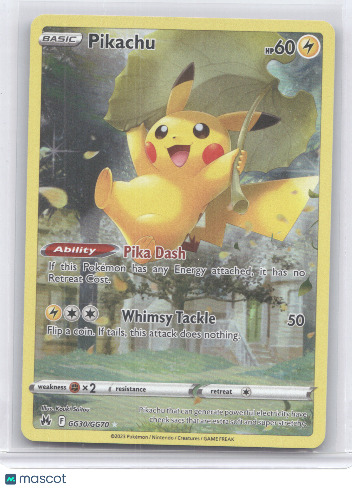 2023 Crown Zenith Pikachu Holo Rare #GG30/GG70