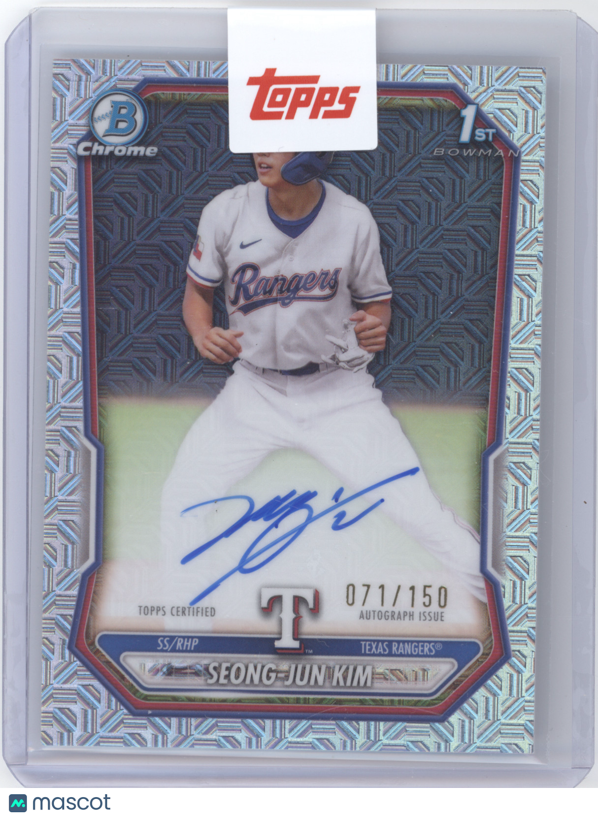 2026 Bowman Chrome Prospect Autograph Seong-Jun Kim #SK Mojo Refractor 071/150