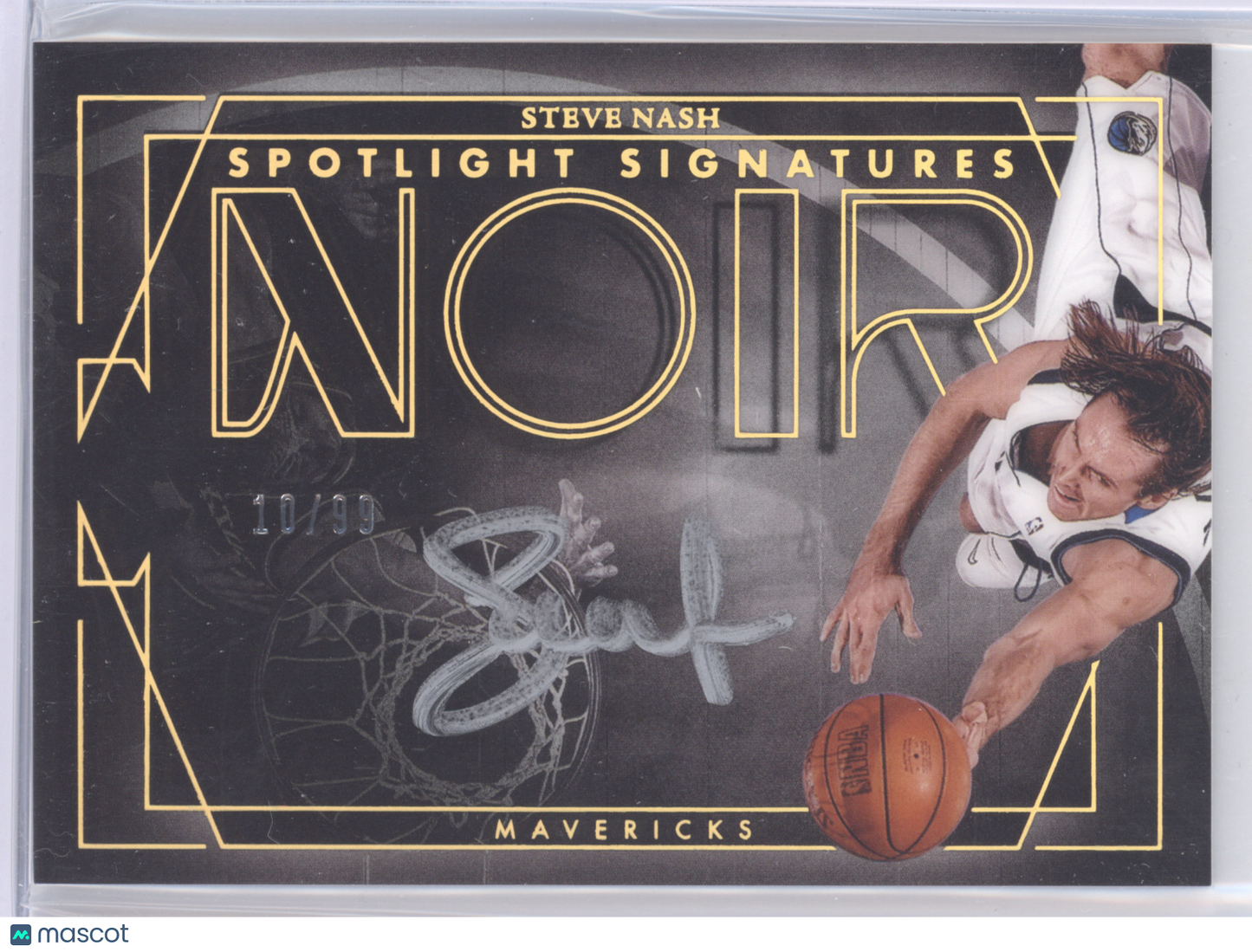 2024 Panini Noir Spotlight Signatures Steve Nash #SSH-SNS 10/99