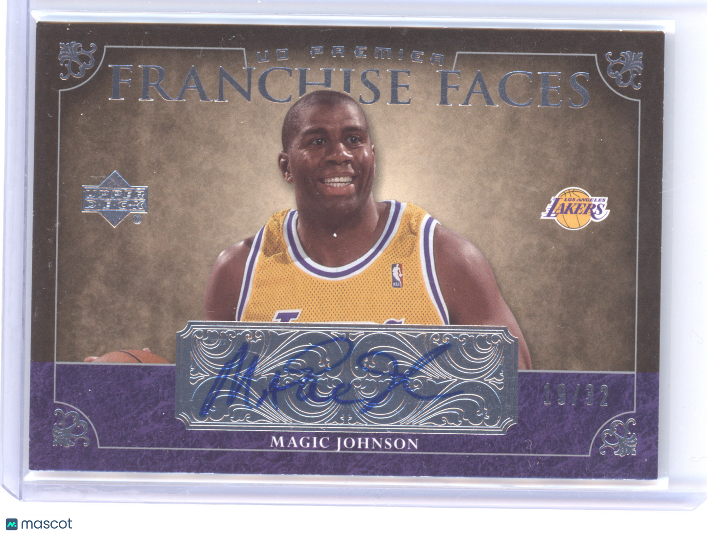 2008 Upper Deck UD Premier Franchise Faces Magic Johnson #FF-JO 19/32