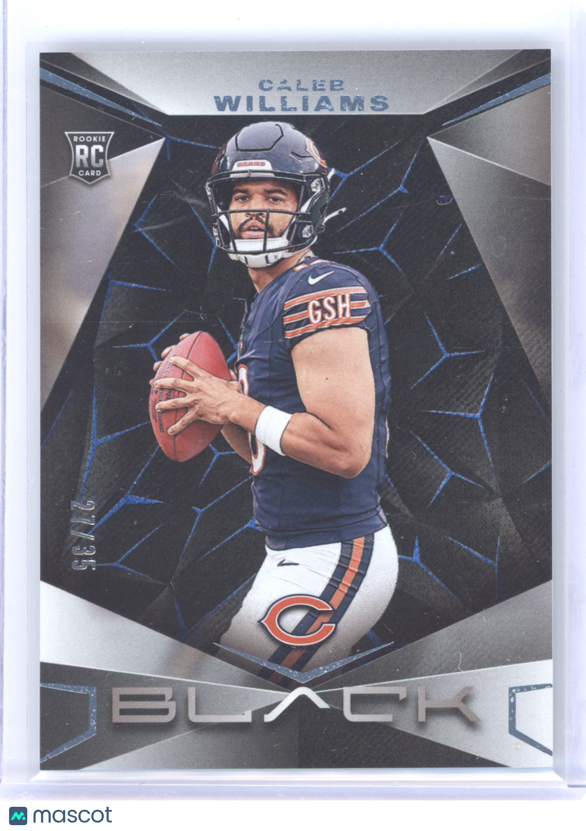 2024 Panini Black Football Caleb Williams #118 Sapphire 27/35 RC