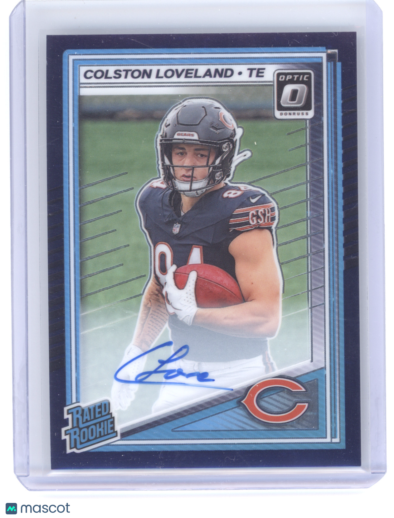 2025 Donruss Optic Prizm Colston Loveland #204 Autograph Purple 28/42