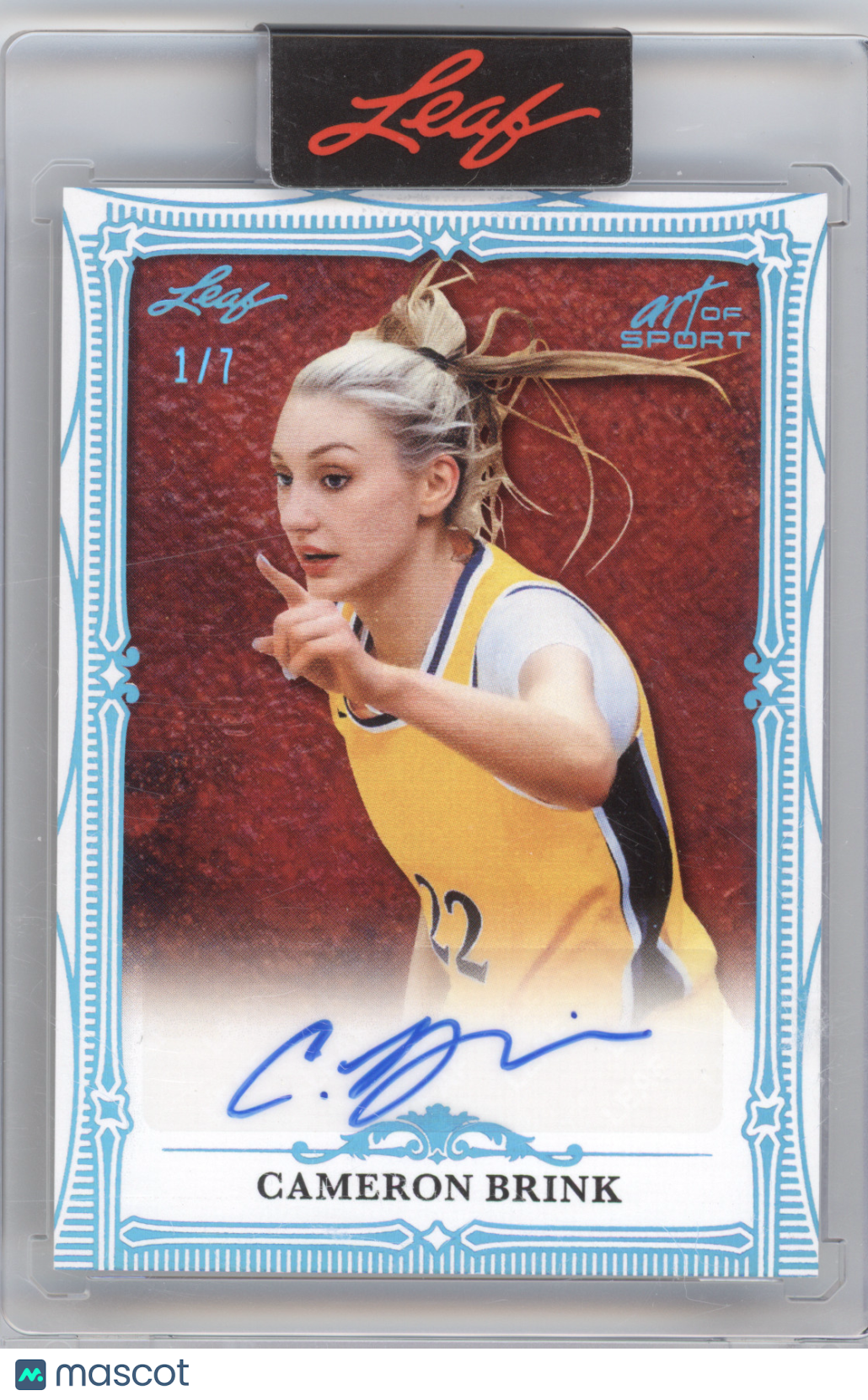 2026 Leaf Art of Sport Autographs Cameron Brink #BA-CB3 1/7