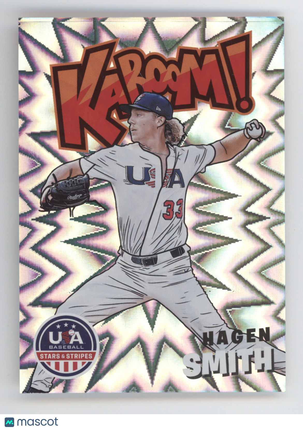 2024 Panini USA Baseball Stars & Stripes Kaboom! Hagen Smith #3