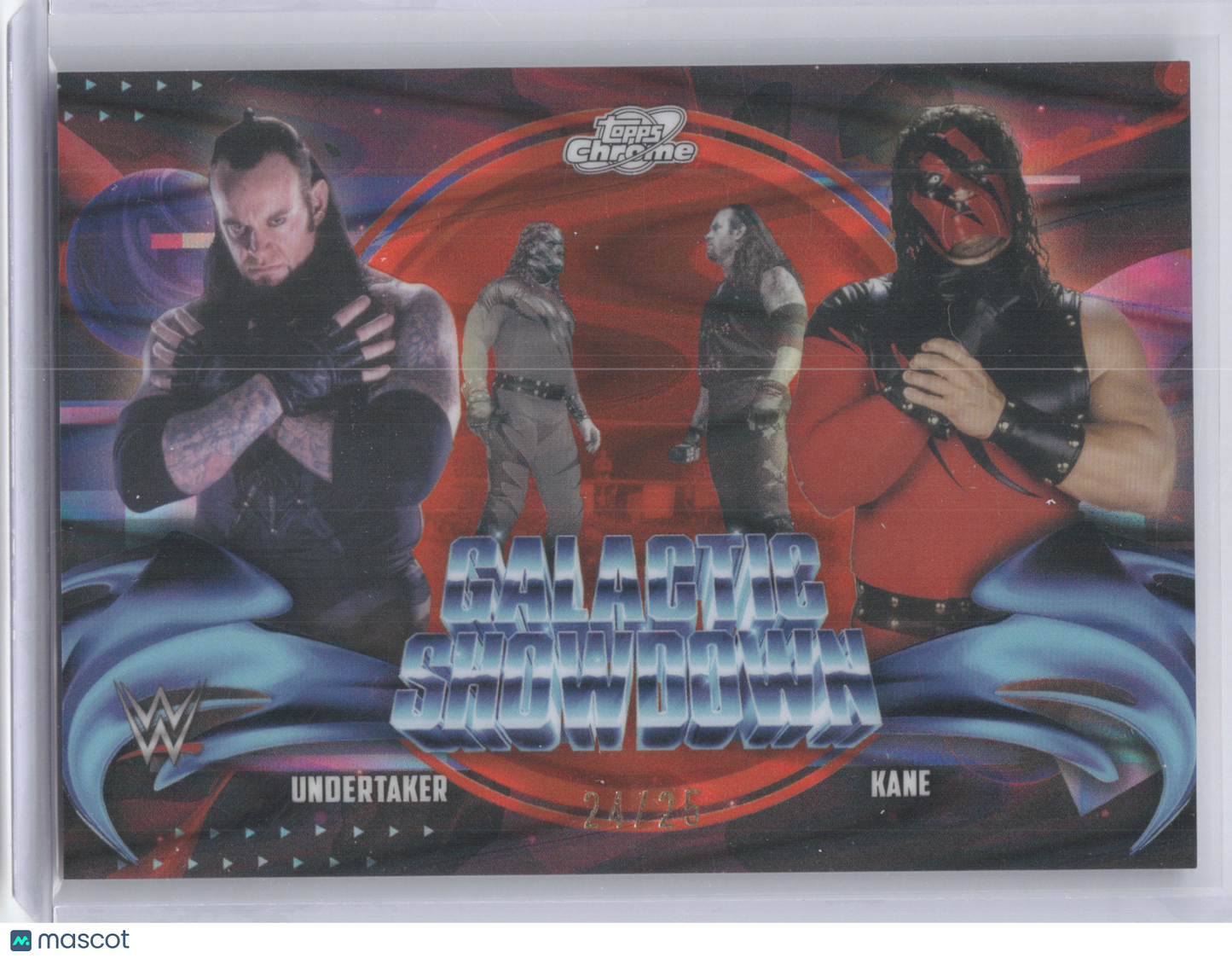2026 Topps Chrome Galactic Showdown Kane Undertaker #GS-16 Orange Wave 24/25