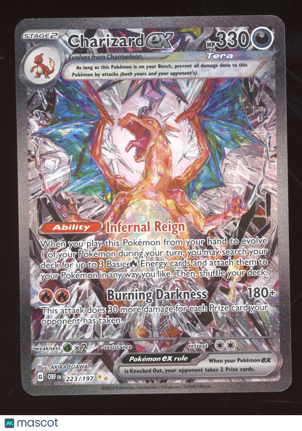2023 Obsidian Flames Charizard ex Secret Rare #223/197