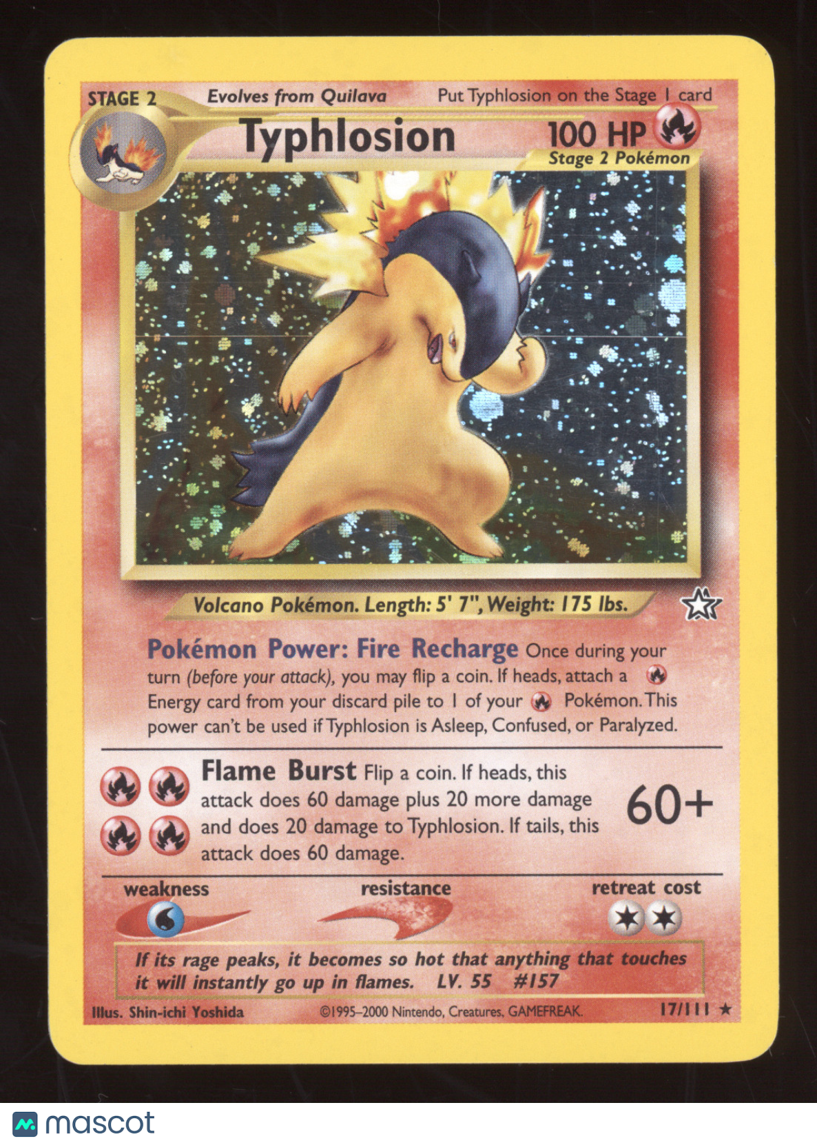 2000 Neo Genesis Typhlosion Holo Rare #17/111