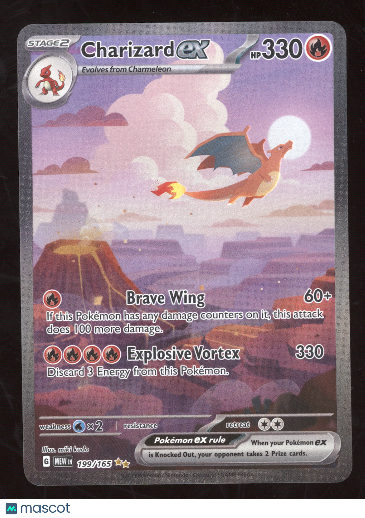 2023 Scarlet & Violet 151 Charizard ex Secret Rare #199/165