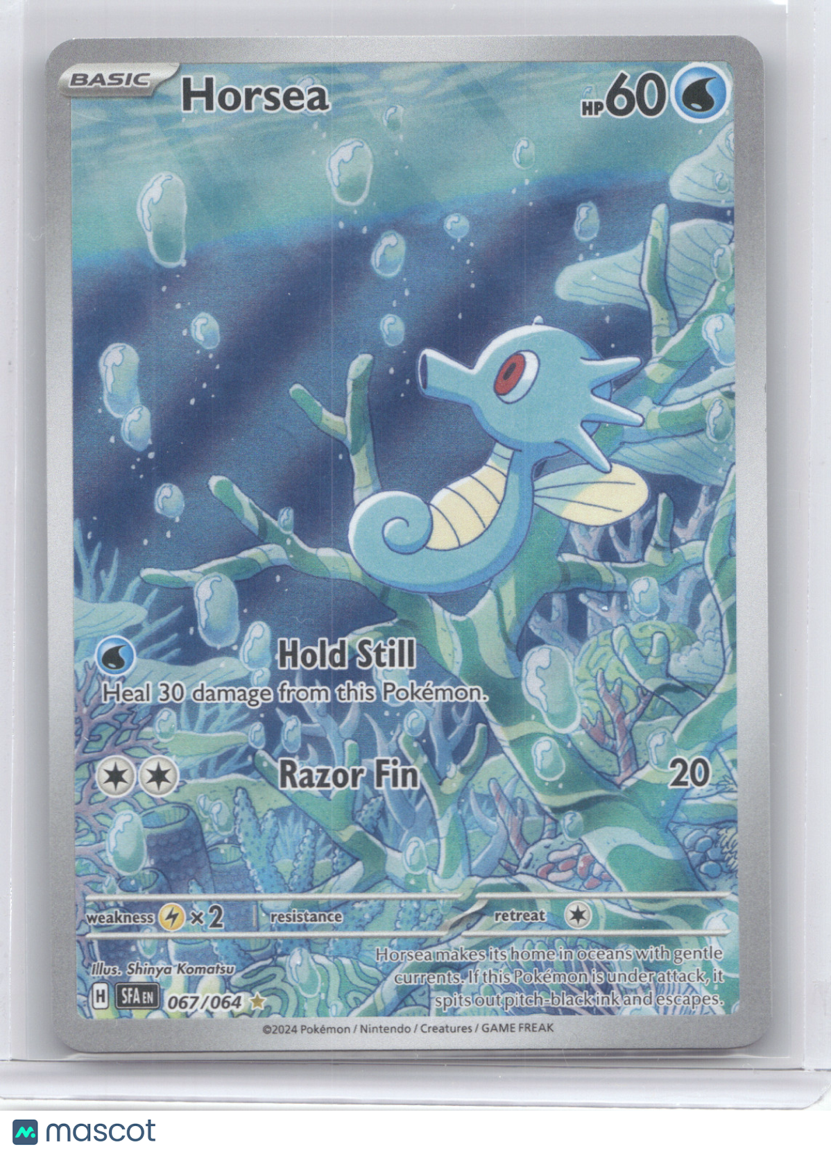 2024 Shrouded Fable Horsea Secret Rare #067/064