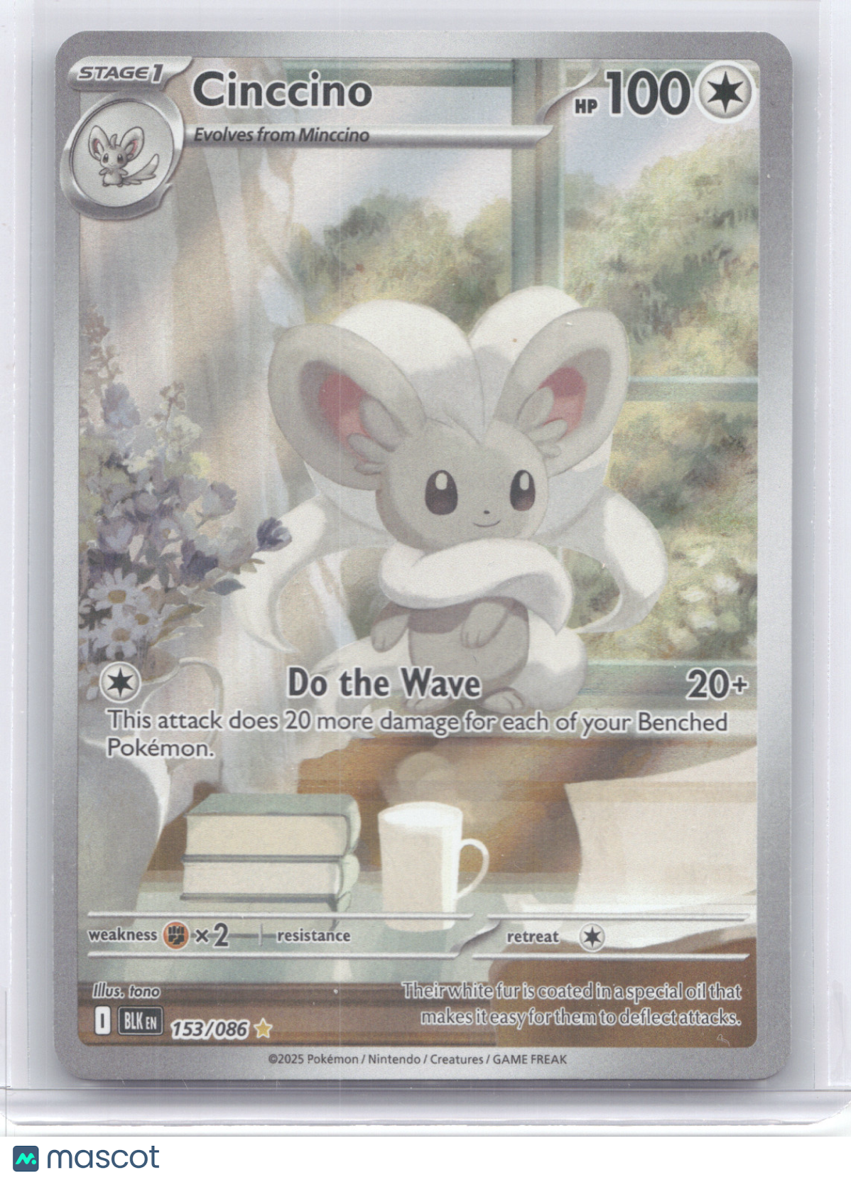 2025 Scarlet & Violet Black Bolt Cinccino Secret Rare #153/086