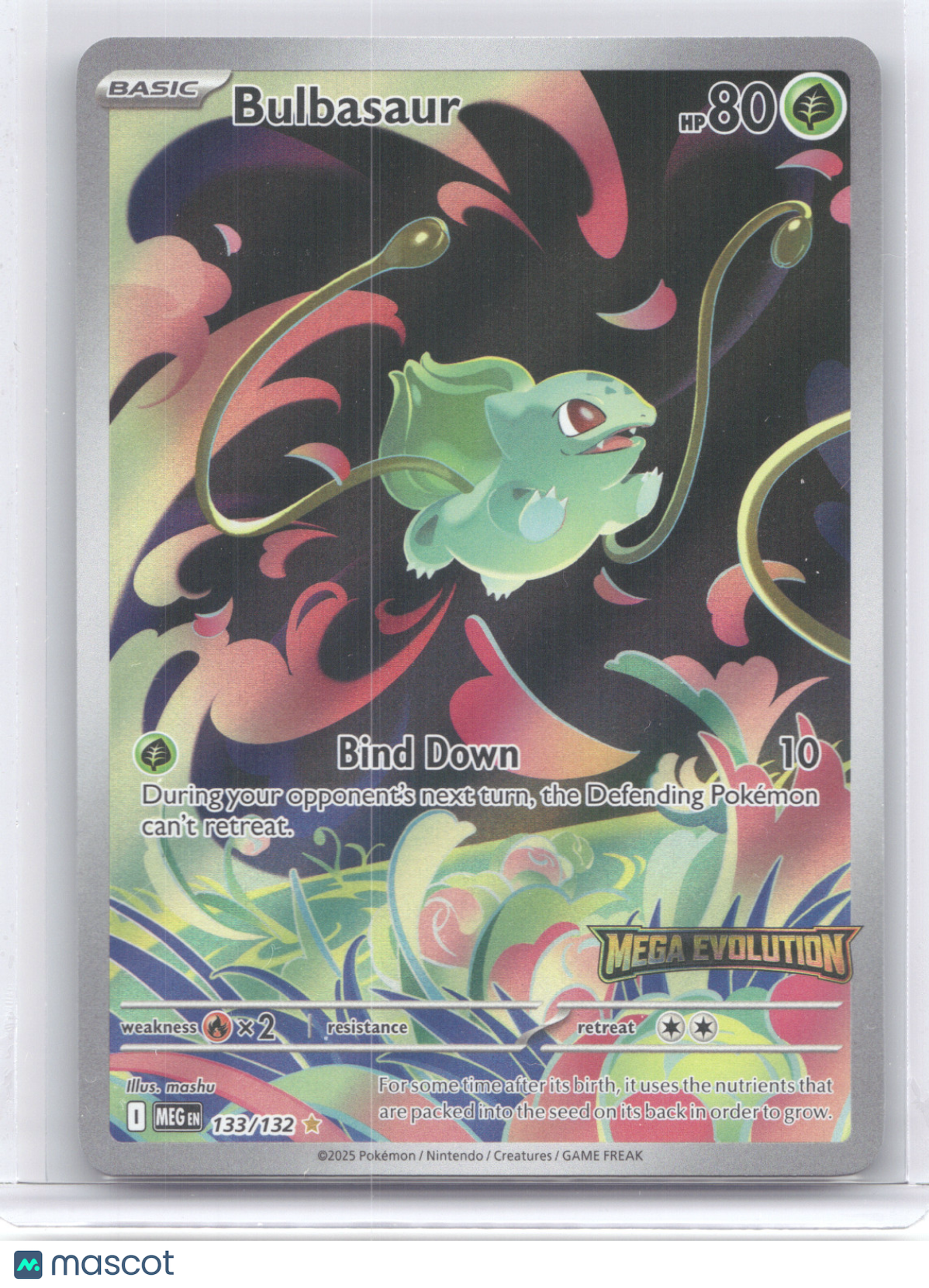 2025 Mega Evolution Bulbasaur Secret Rare #133/132