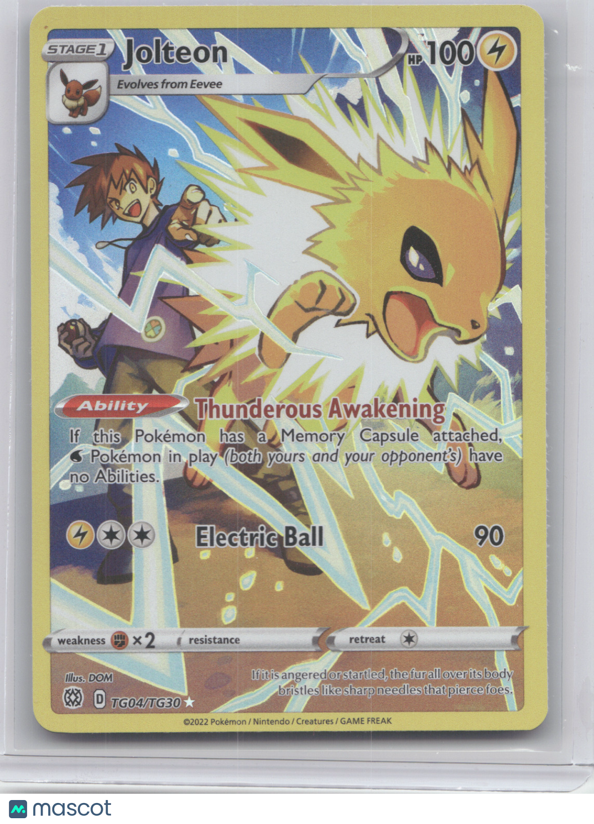 2022 Brilliant Stars Jolteon Holo Rare #TG04/TG30