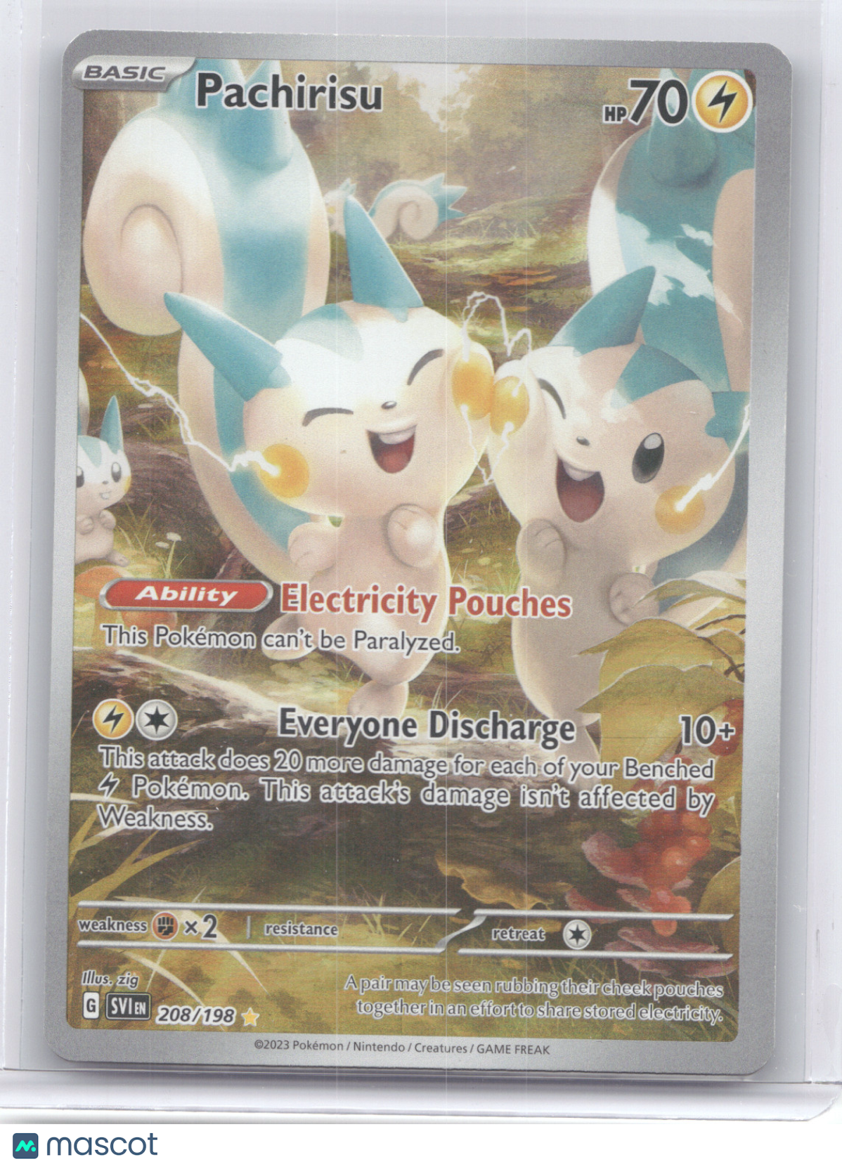 2023 Scarlet & Violet Pachirisu Secret Rare #208/198