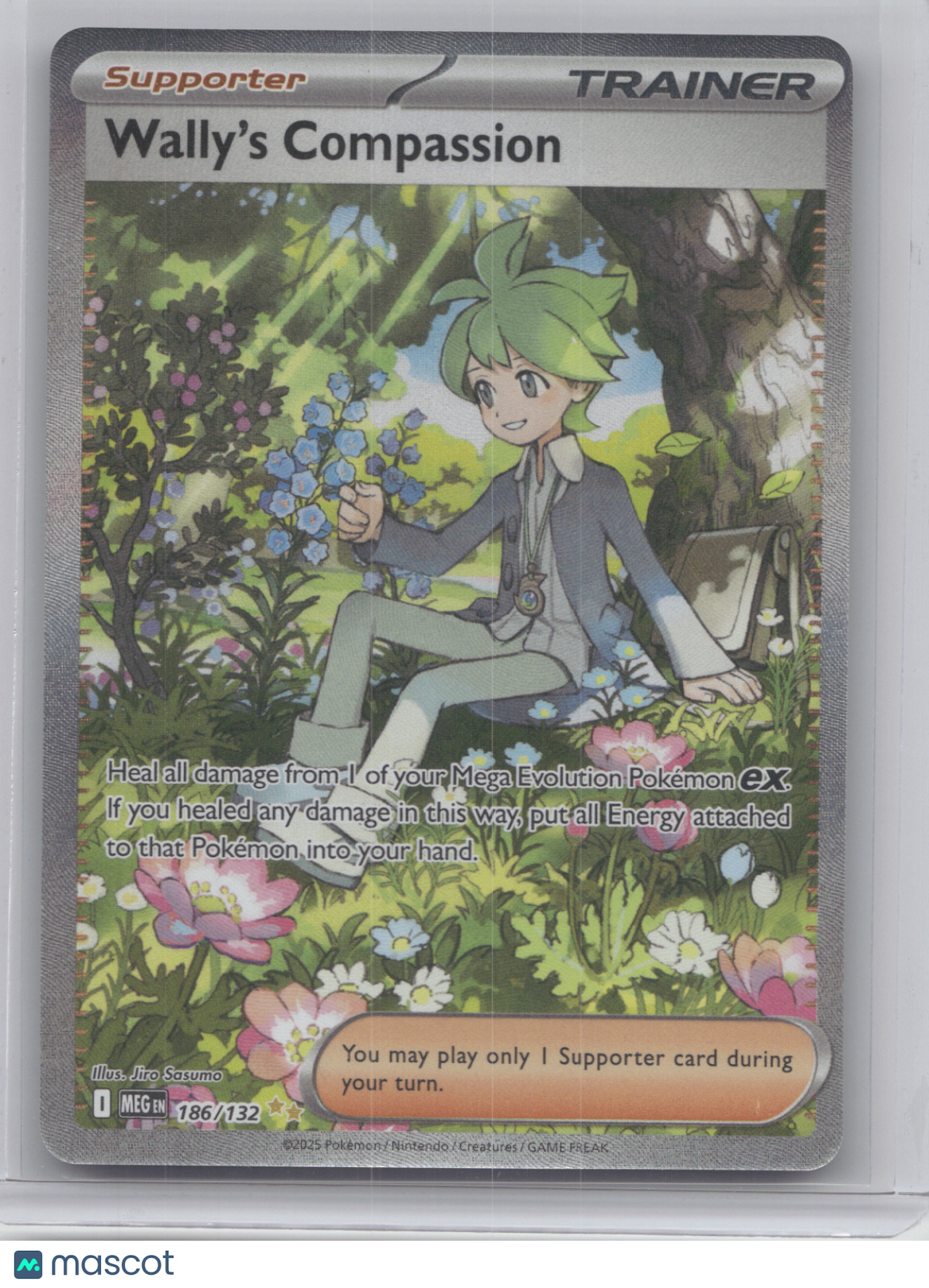 2025 Mega Evolution Wally's Compassion Secret Rare #186/132
