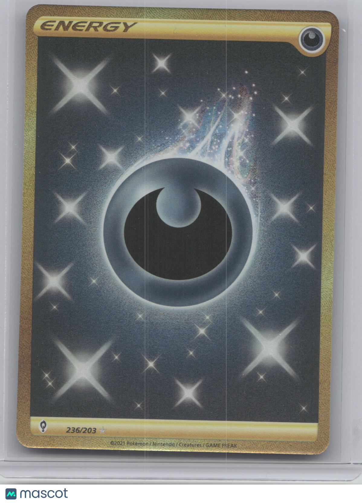 2022 Evolving Skies Darkness Energy Secret Rare #236/203