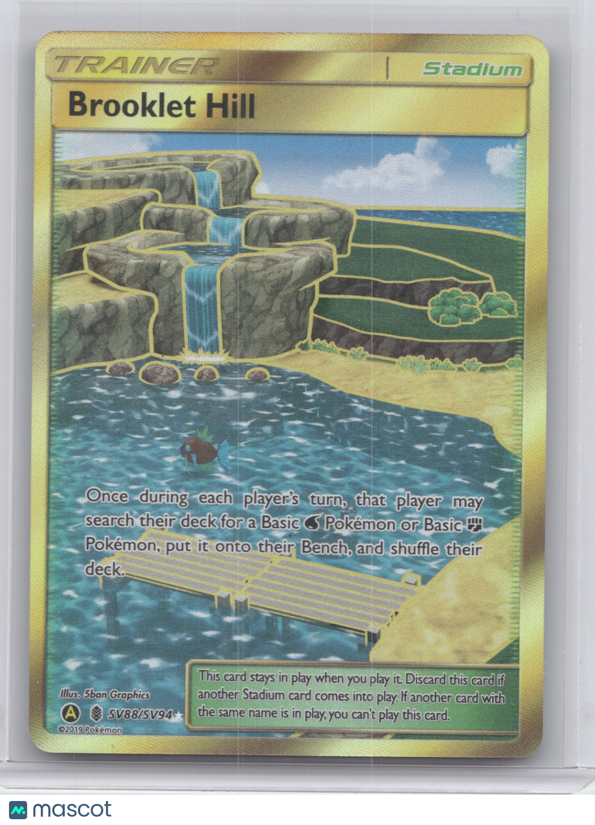 2019 Hidden Fates Brooklet Hill Secret Rare #SV88/SV94