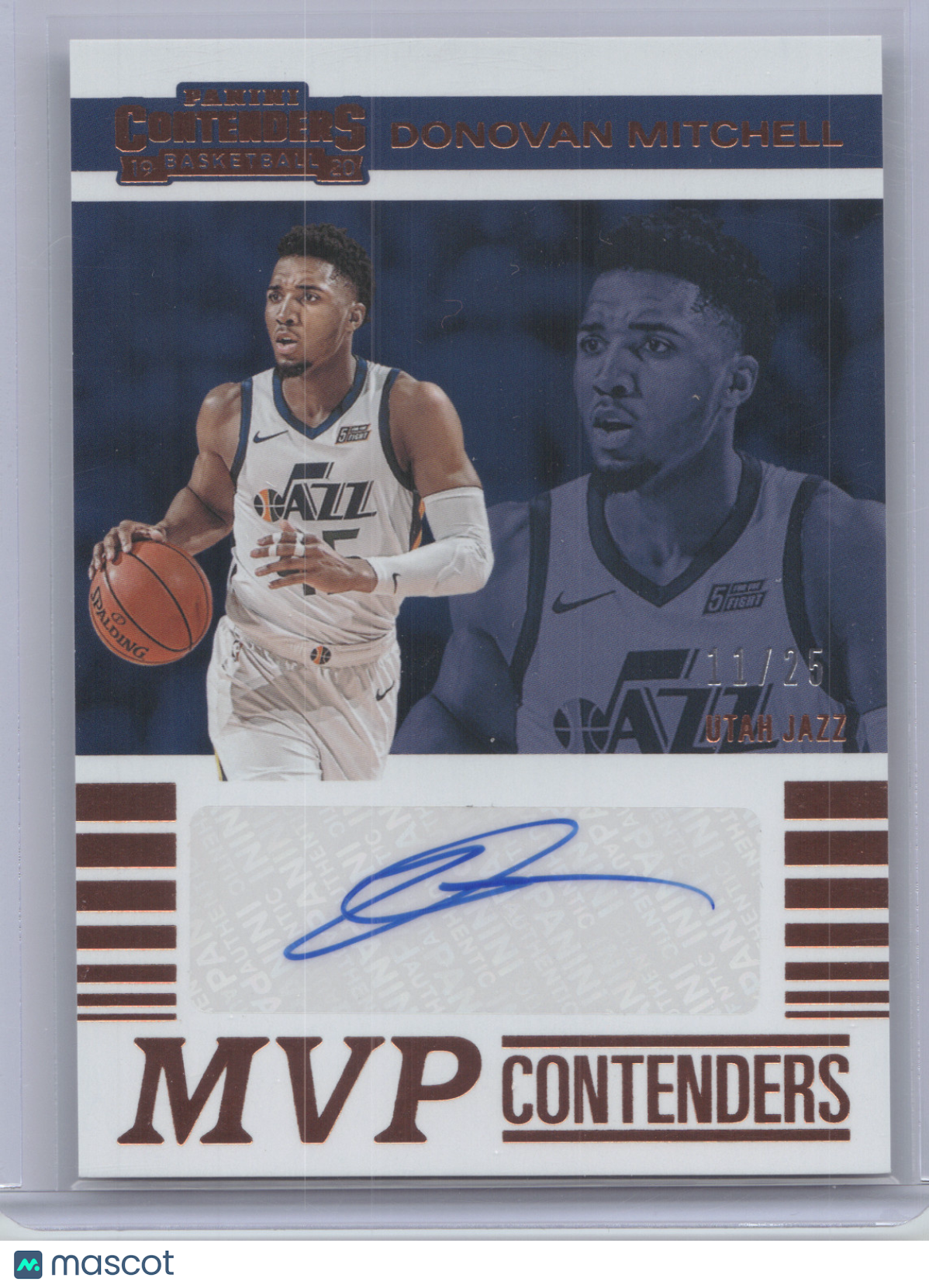 2019 Panini MVP Contenders Donovan Mitchell #MVP-DML Autograph Bronze 11/25