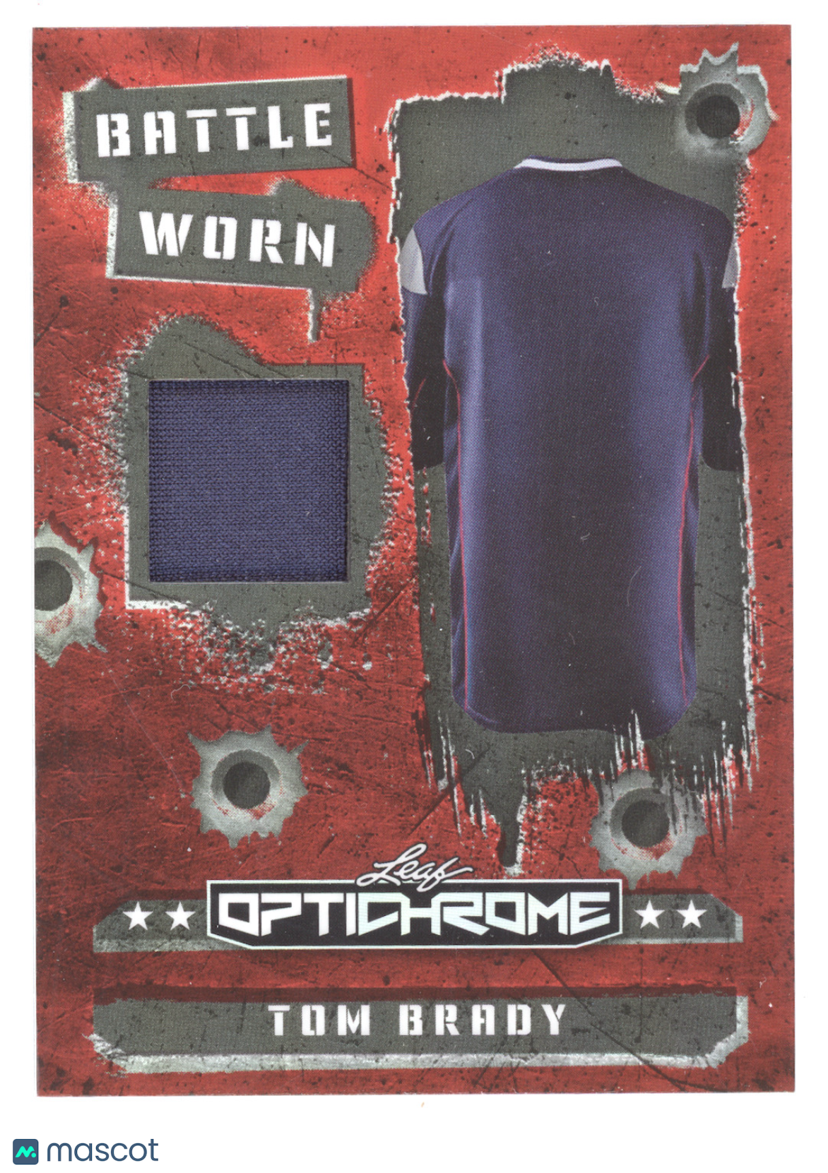 2026 Leaf Optichrome Battle Worn Tom Brady #BW-40 Game-used memorabilia 1/4