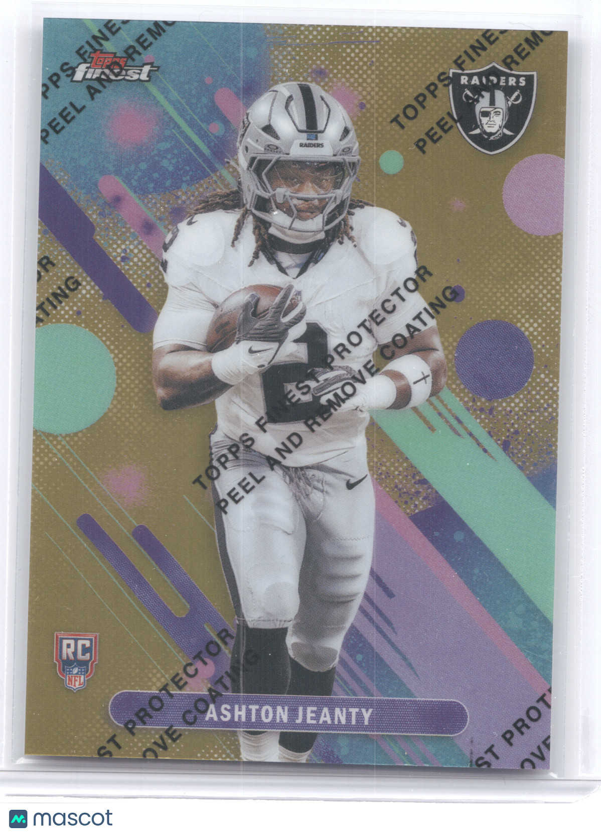 2025 Topps Finest Ashton Jeanty #11 Gold Refractor RC 20/50