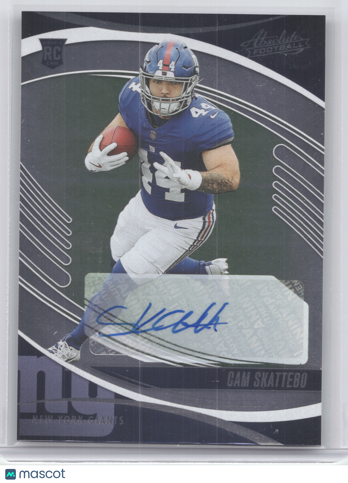 2025 Panini Absolute Football Cam Skattebo #110 Autograph RC