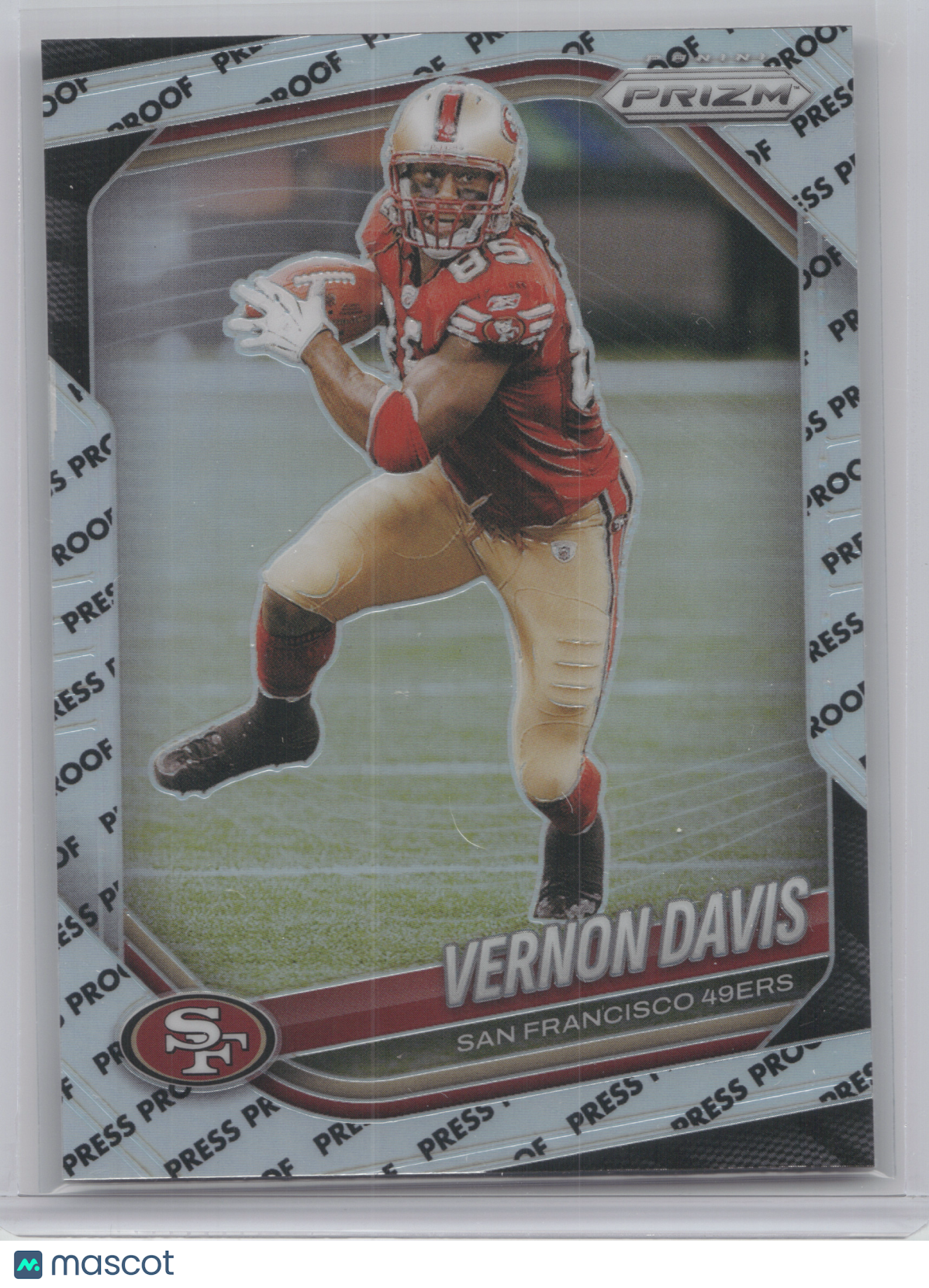 2025 Panini Prizm Vernon Davis #39 Press Proof