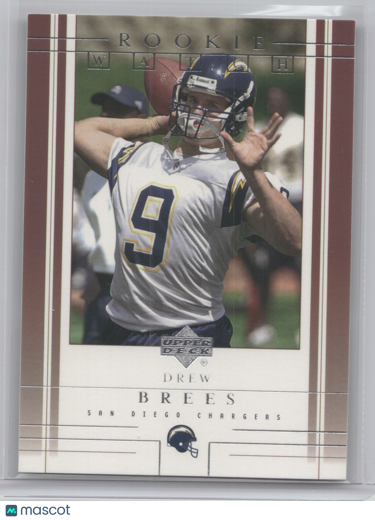 2001 Upper Deck Rookie Watch Drew Brees #206