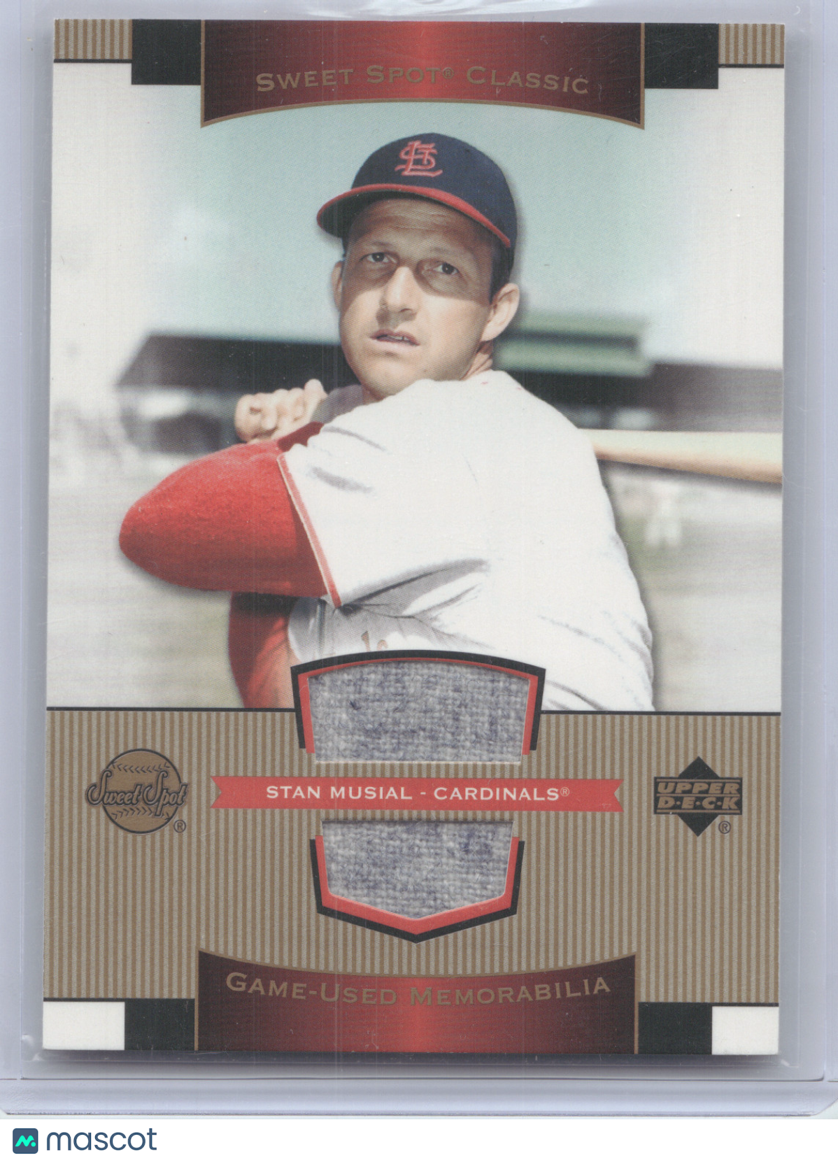 2003 Upper Deck Sweet Spot Classic Stan Musial #SJ-SM Game-Used Jersey