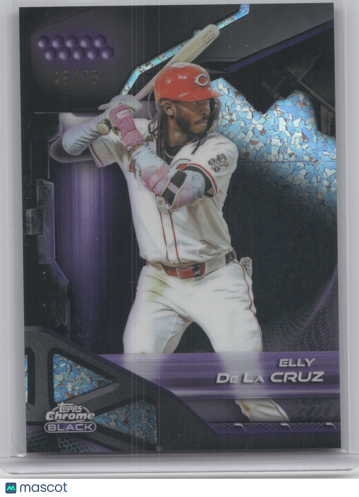 2026 Topps Chrome Black Elly De La Cruz #93 Purple 46/75