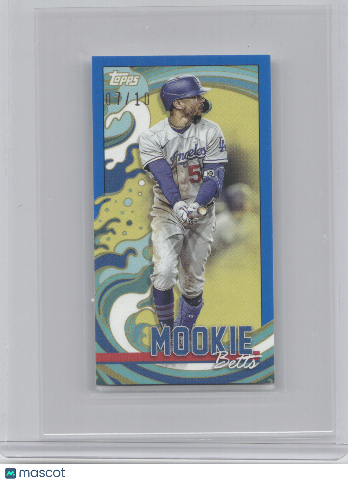 2022 Topps Rip Mini Baseball Mookie Betts #MRIP-MB Blue Border 07/10