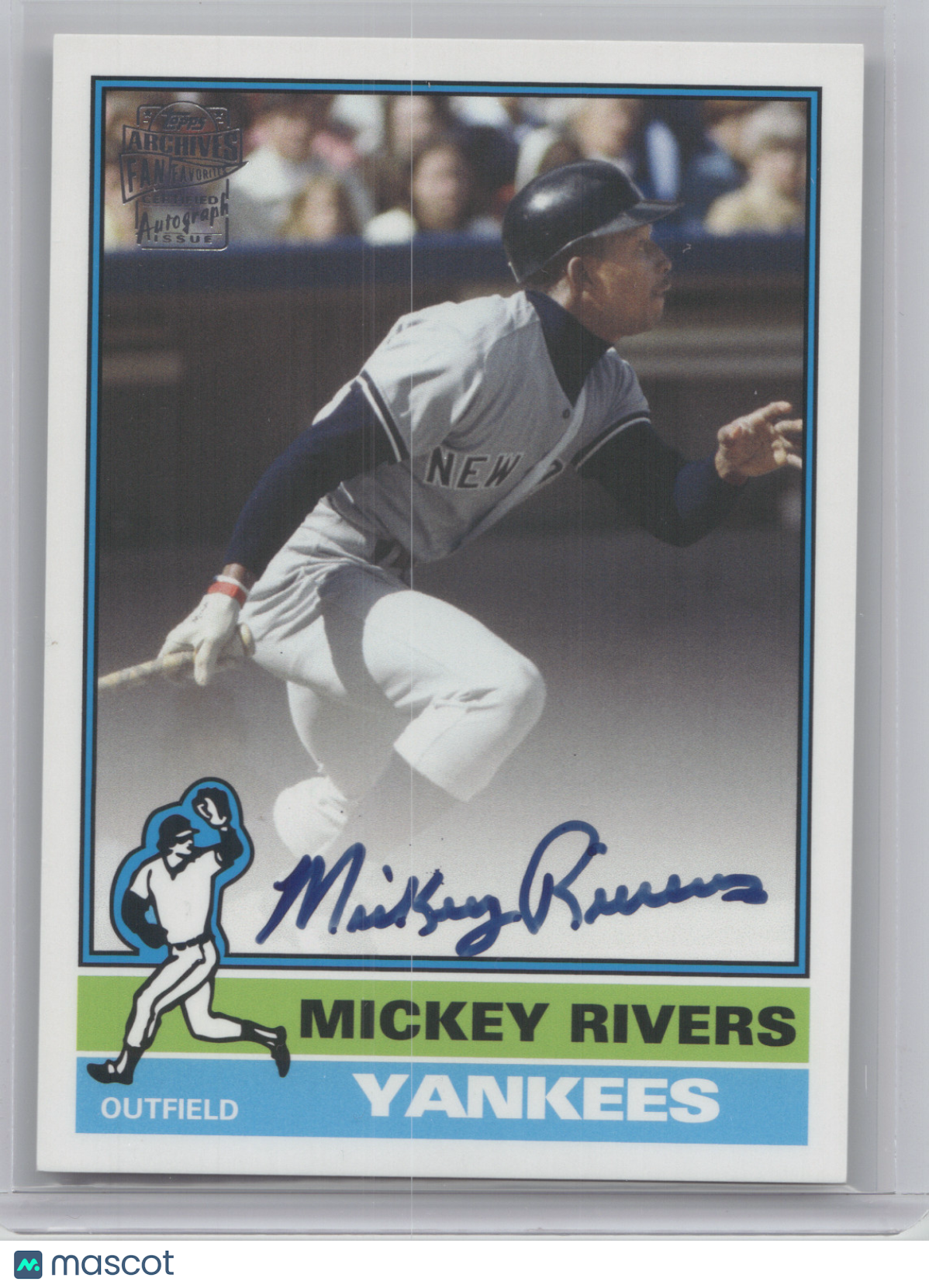 2013 Topps Archives Fan Favorites Autographs Mickey Rivers #FFA-MR