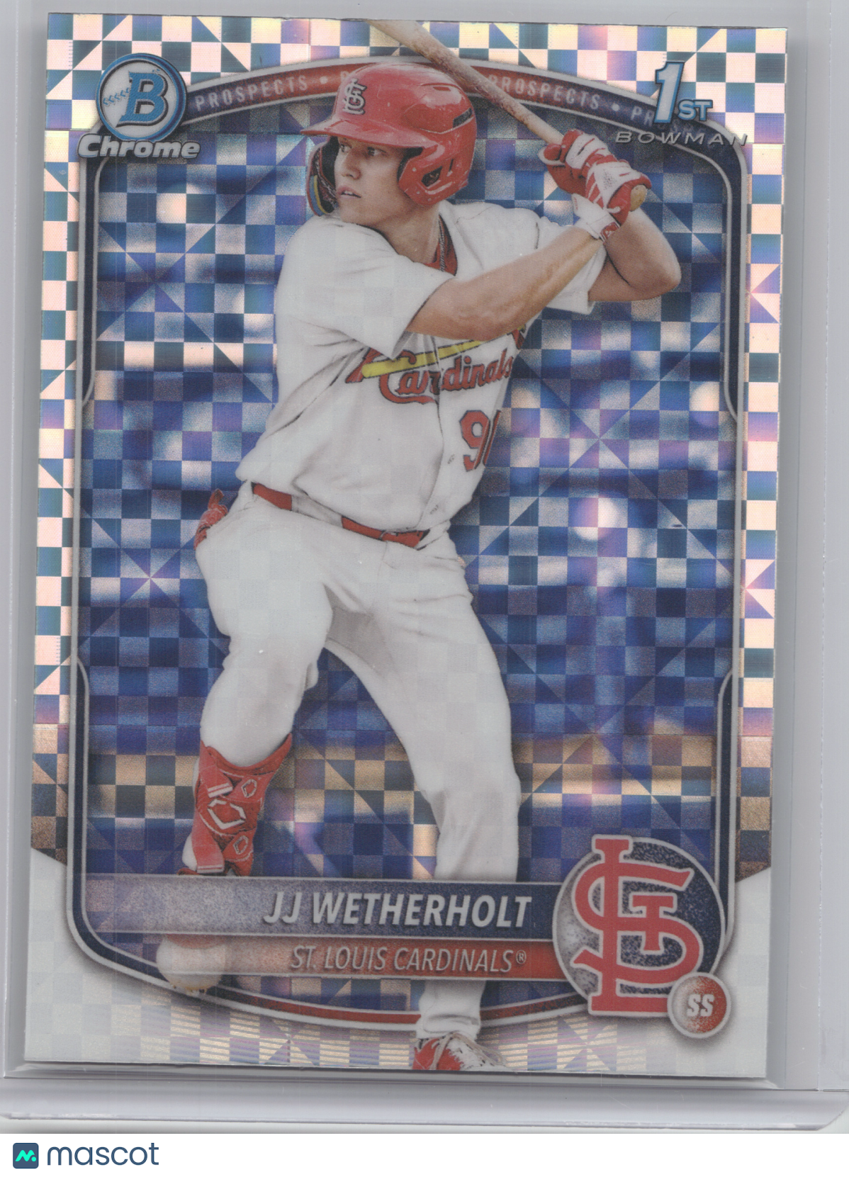 2025 Bowman Chrome Prospect JJ Wetherholt #BCP-22 X-Fractor