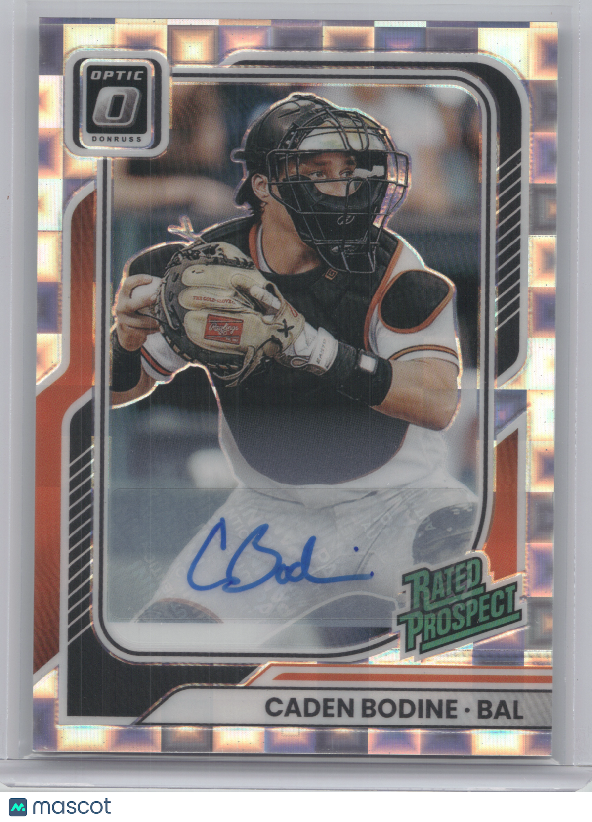 2026 Donruss Optic Rated Prospect Caden Bodine #117 Pandora Signature 14/25