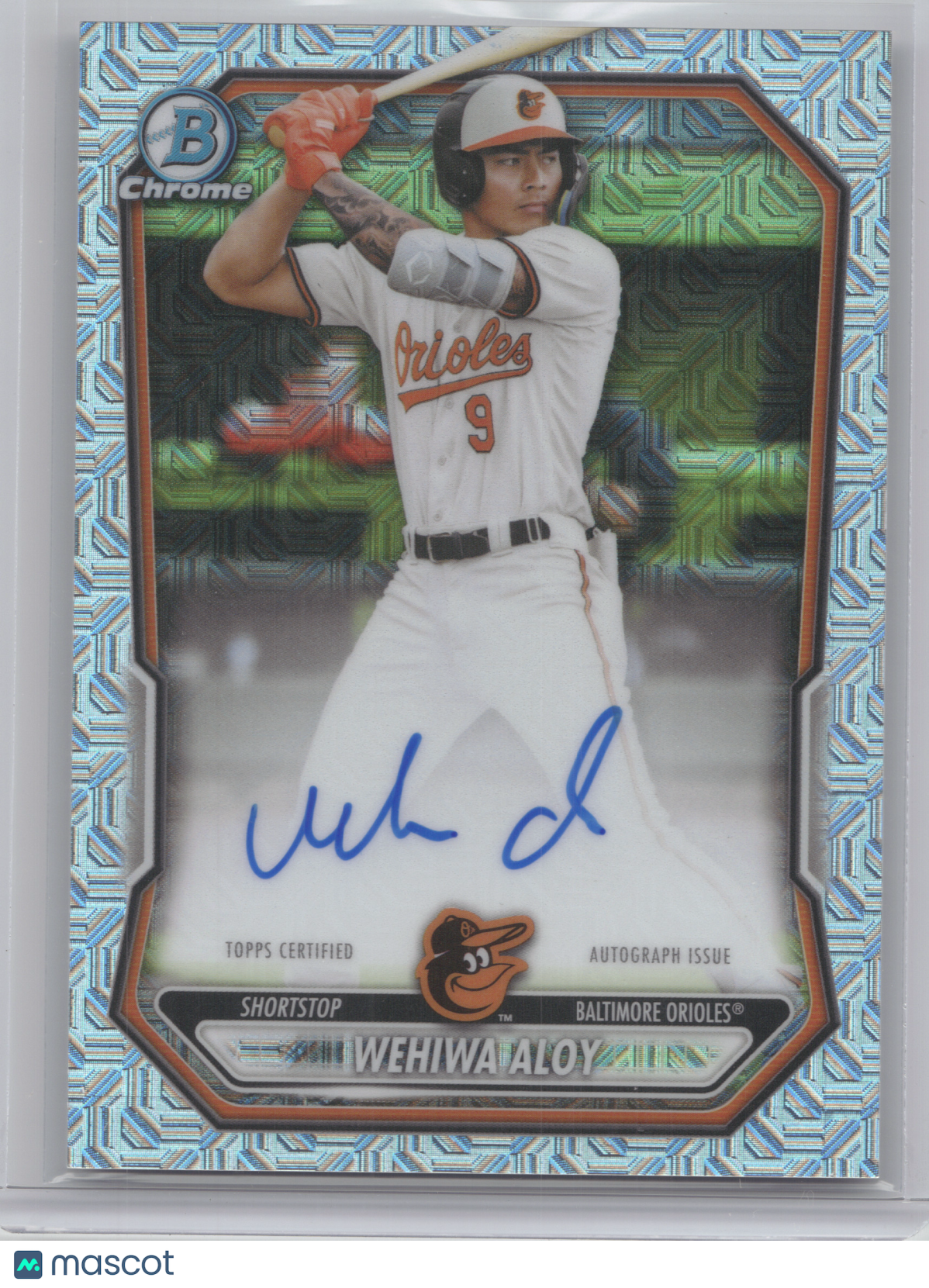 2026 Bowman Chrome Prospect Autograph Wehiwa Aloy #BMA-WA Mojo Refractor