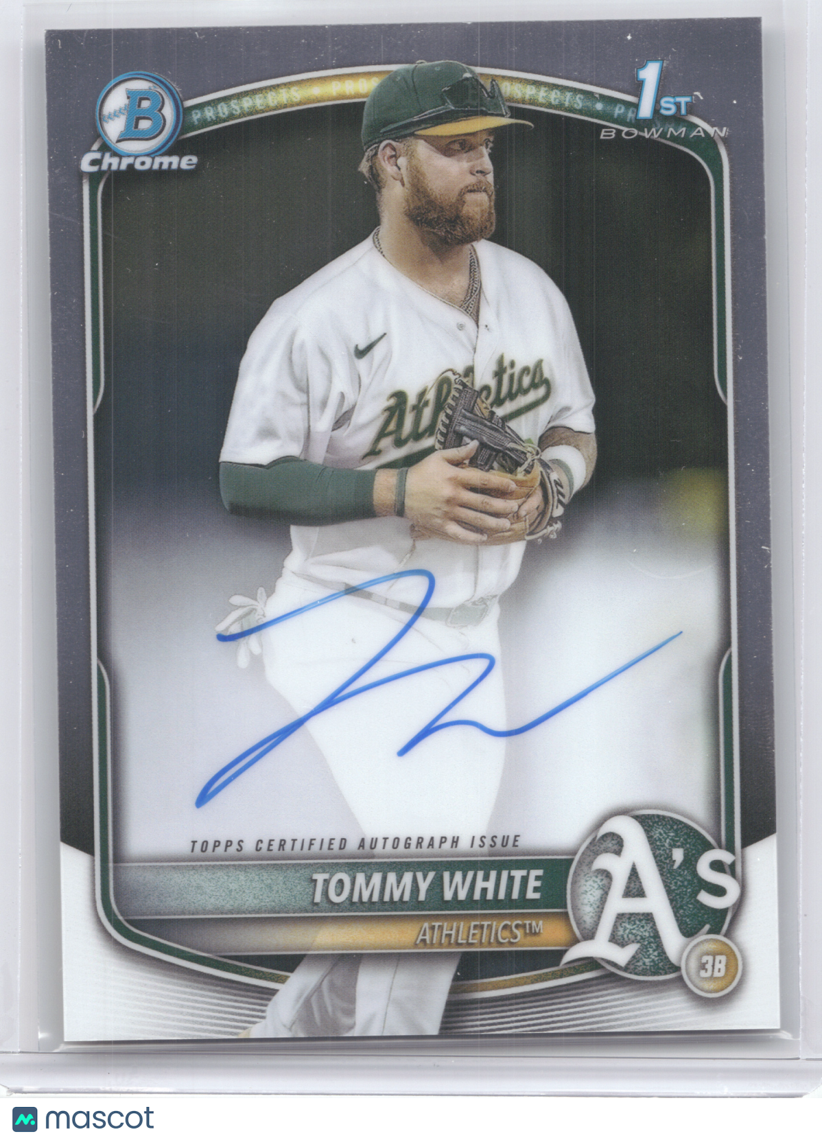 2025 Bowman Chrome Prospect Autograph Tommy White #CPA-TWH 1st Bowman