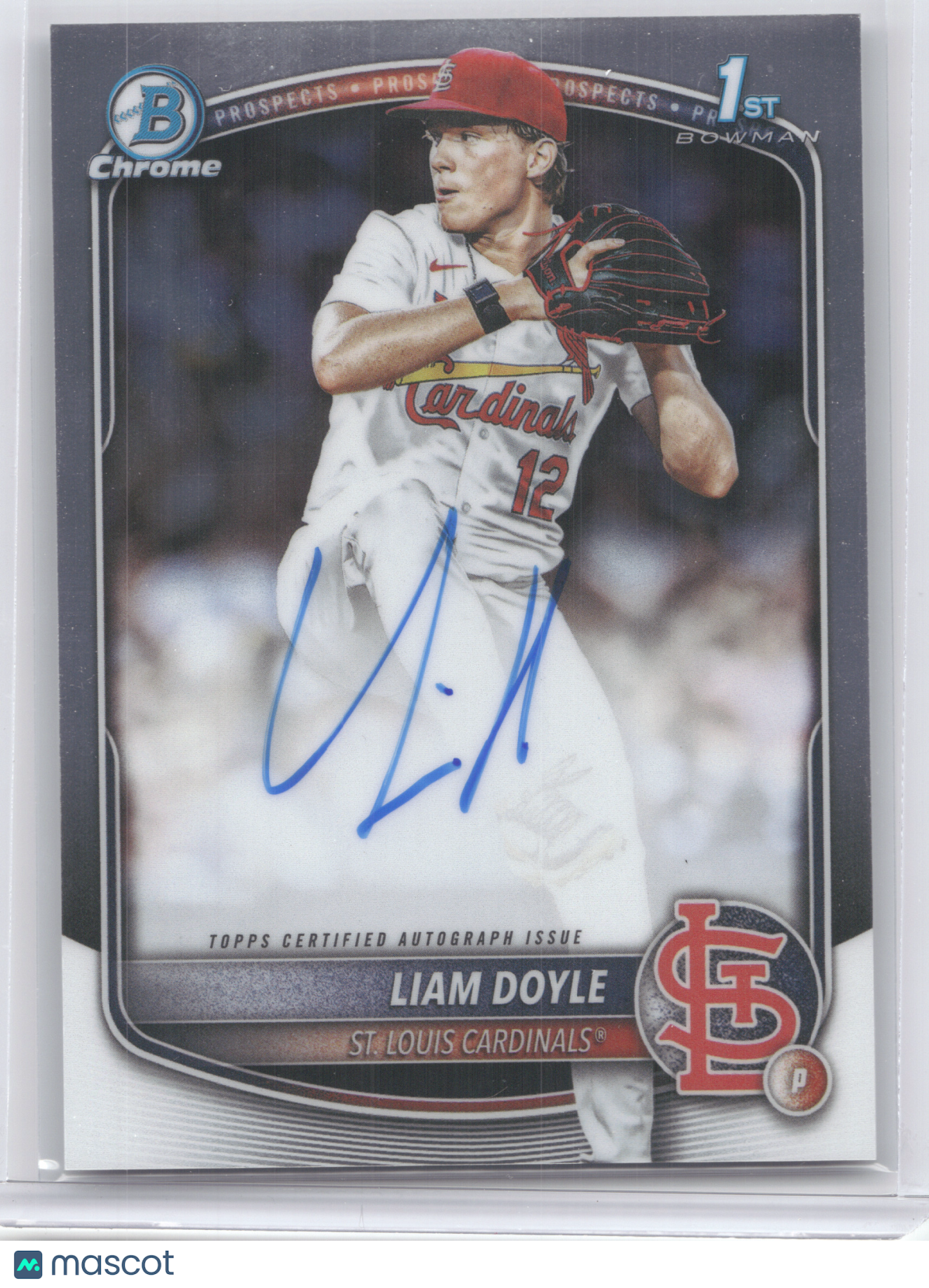 2025 Bowman Chrome Prospect Autograph Liam Doyle #CPA-LD 1st Bowman