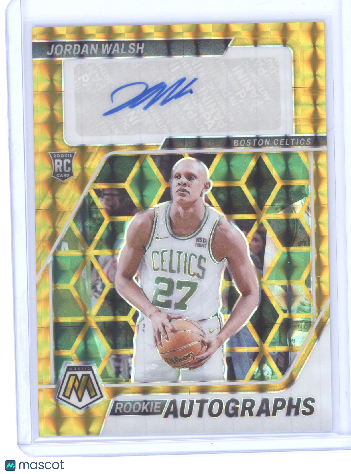 2023 Panini Mosaic Rookie Autograph Jordan Walsh #RA-DAN Gold Mosaic 05/10 RC