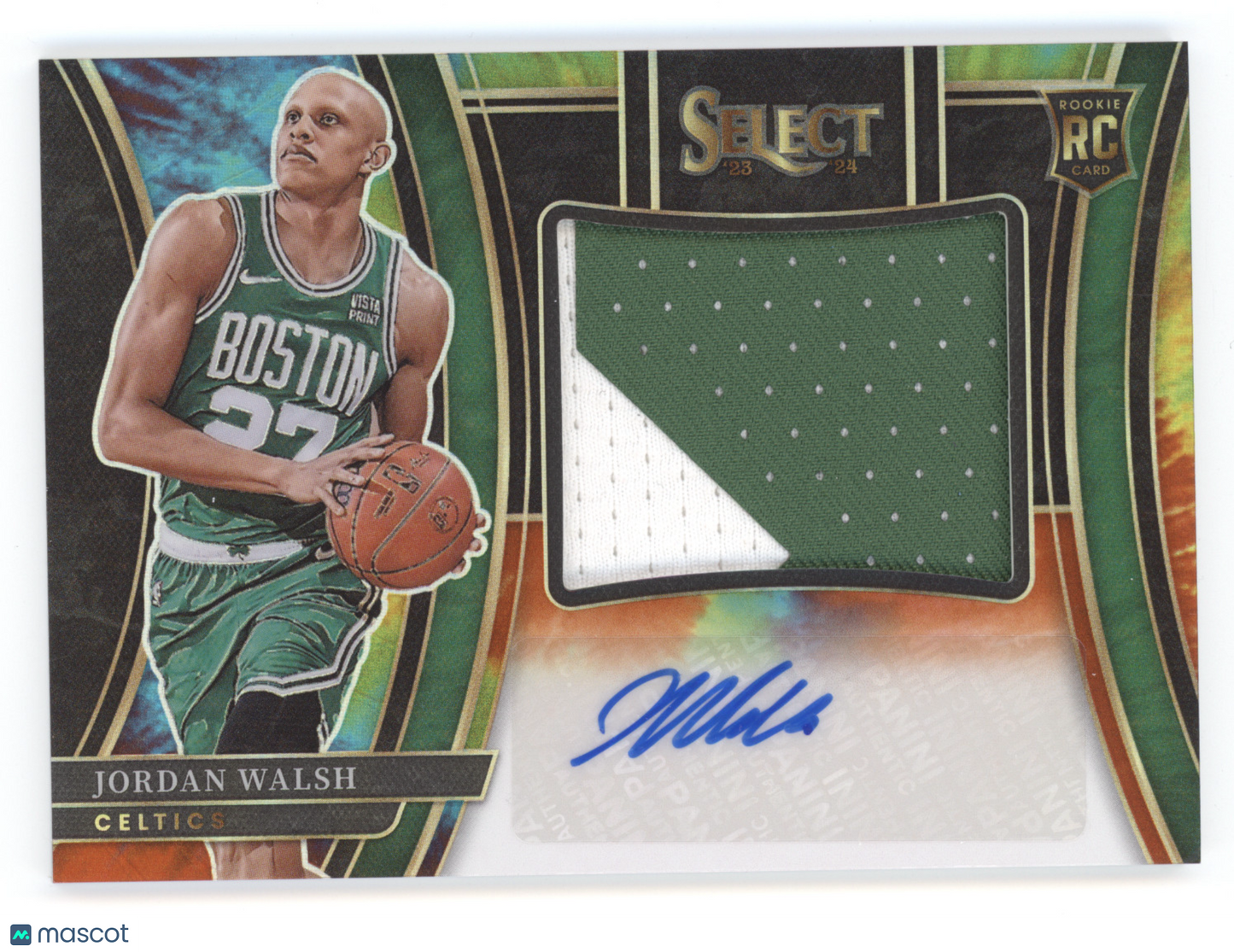2023 Panini Select Jumbo Rookie Signature Jordan Walsh #JS-WAL Tie-Dye RC 10/25