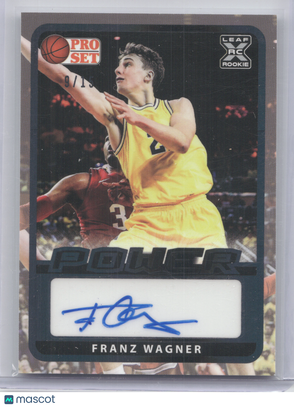 2022 Leaf Pro Set Power Autograph Franz Wagner #BA-FW1 9/15 RC