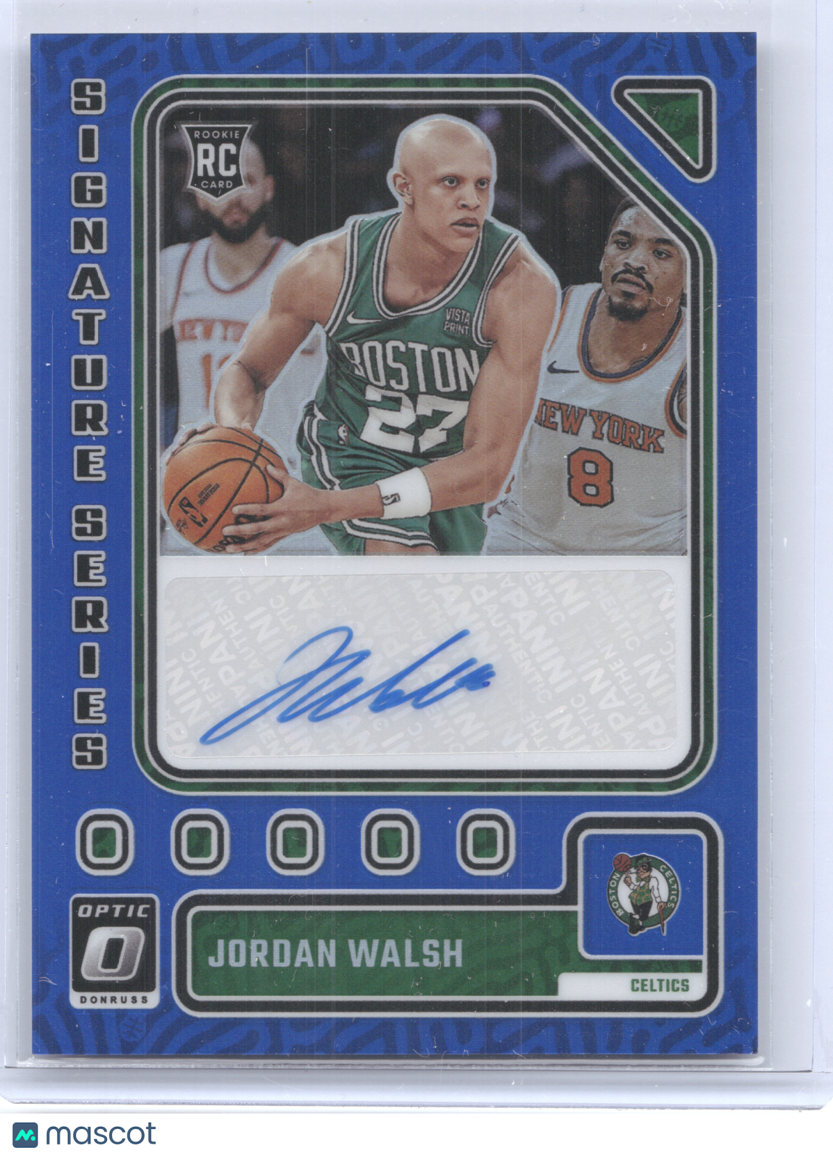 2023 Donruss Optic Signature Series Jordan Walsh #SS-WAL Blue 13/25 RC