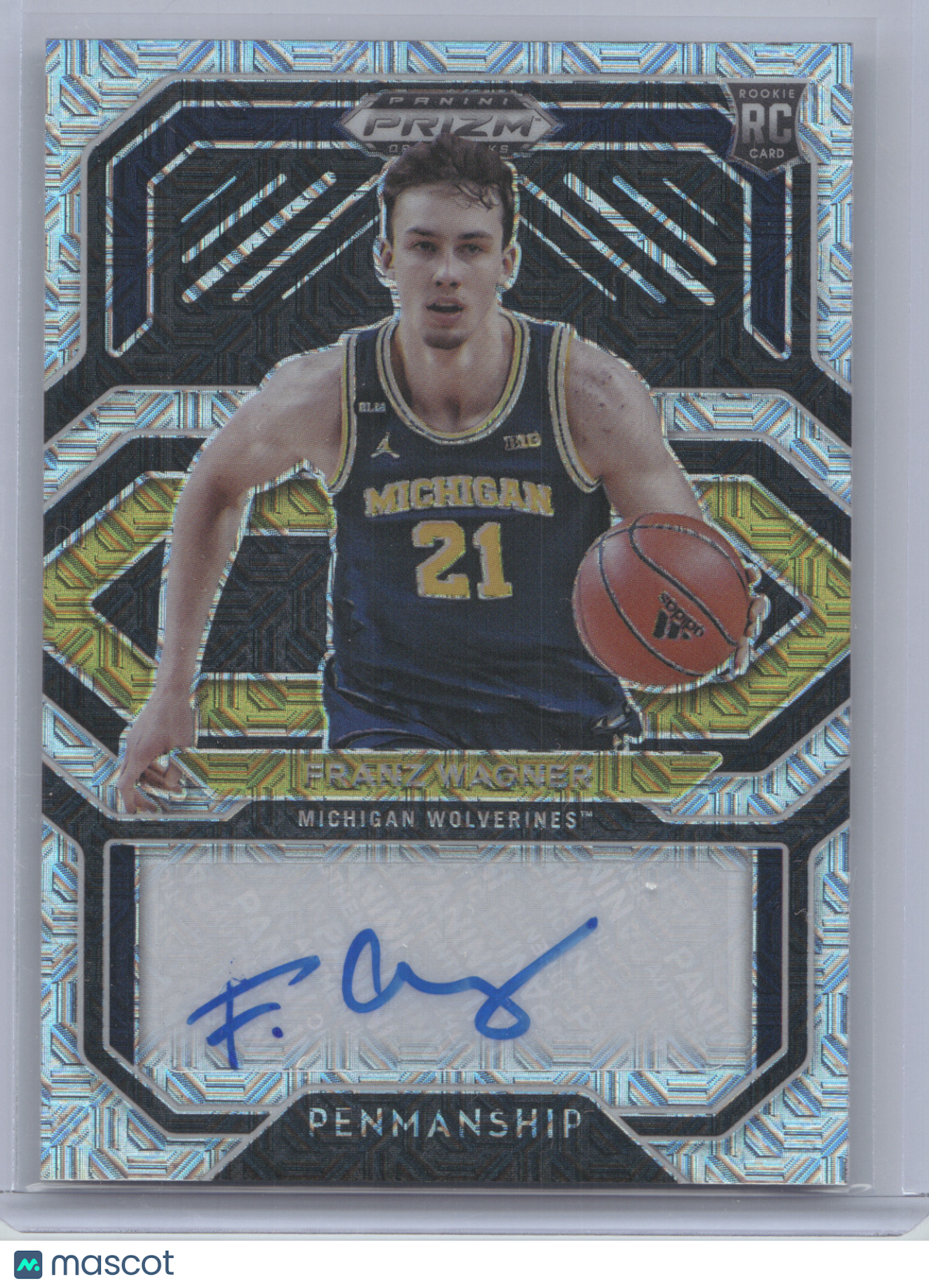 2021 Panini Prizm Draft Picks Penmanship Franz Wagner #CP-FRW Mojo RC 06/15