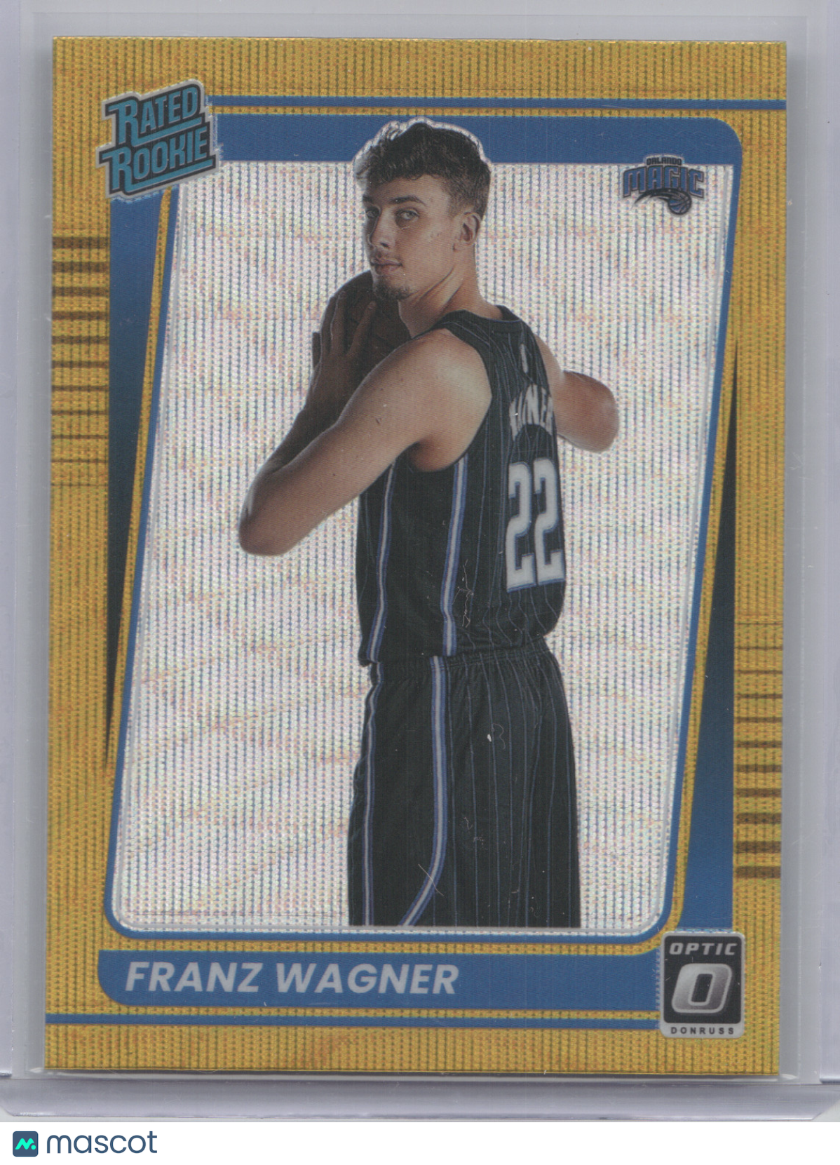 2021 Donruss Optic Rated Rookie Franz Wagner #185 Gold Wave