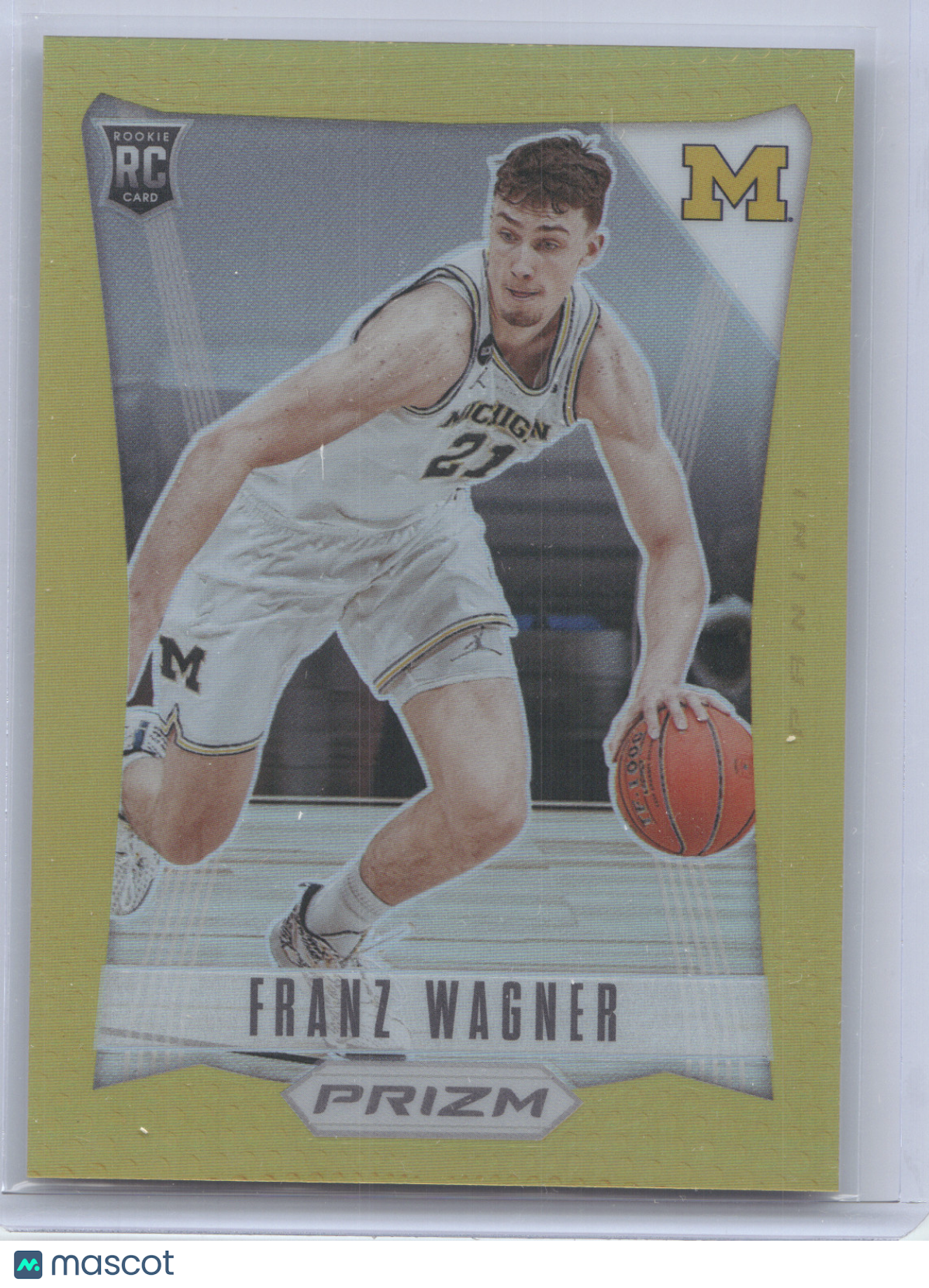 2021 Panini Prizm Draft Picks Franz Wagner #9 Gold RC 10/10