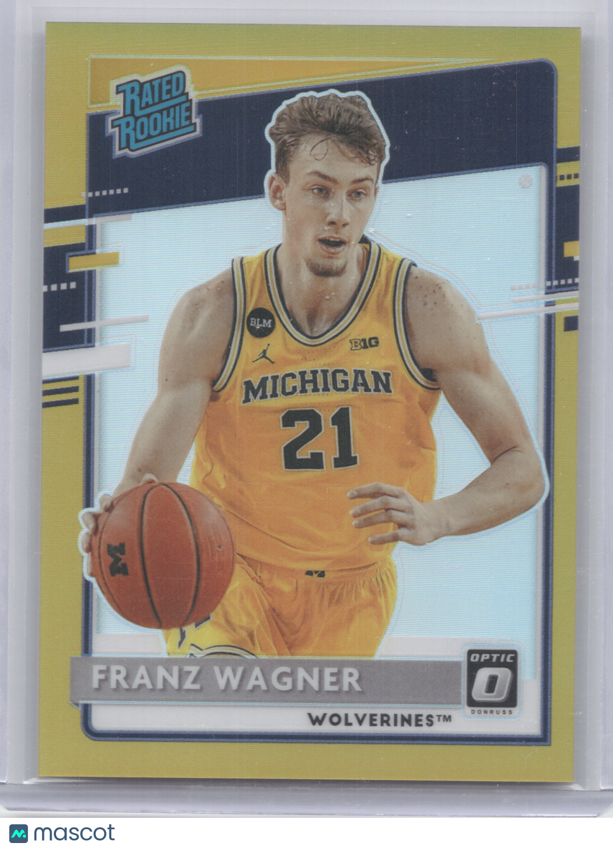 2021 Chronicles Donruss Optic Draft Picks Franz Wagner #209 Gold Prizm 02/10