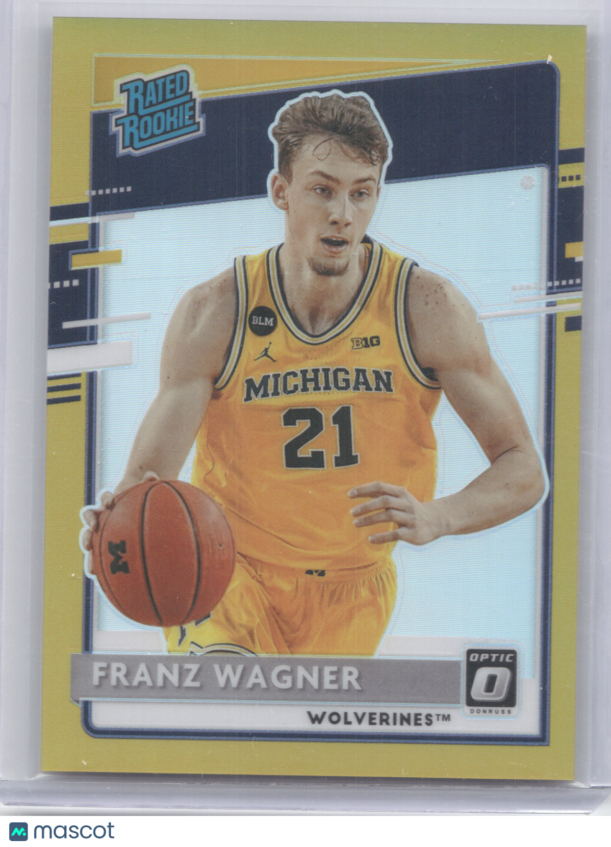 2021 Chronicles Donruss Optic Draft Picks Franz Wagner #209 Gold Prizm 08/10